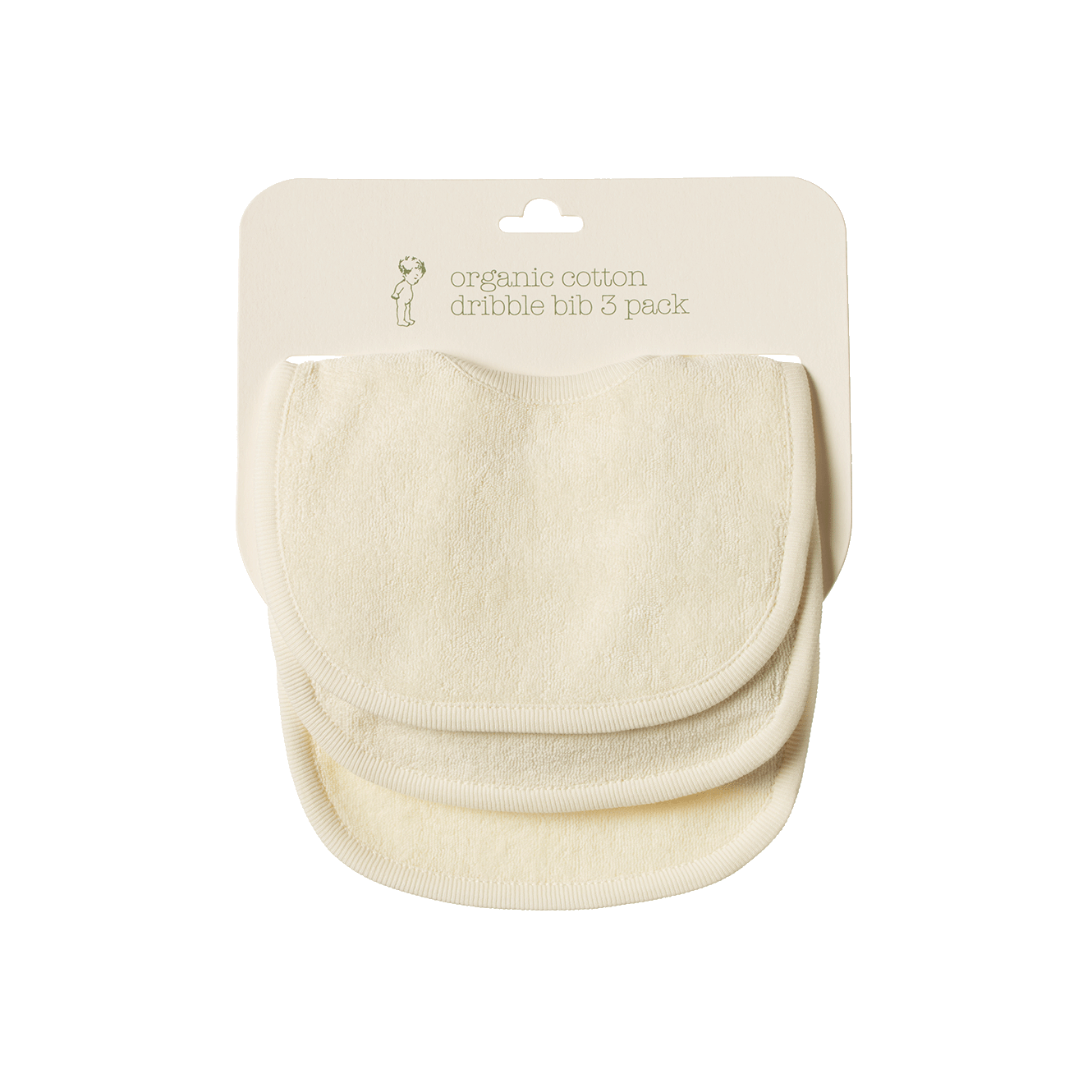Nature Baby Dribble Bib 3Pk (natural)