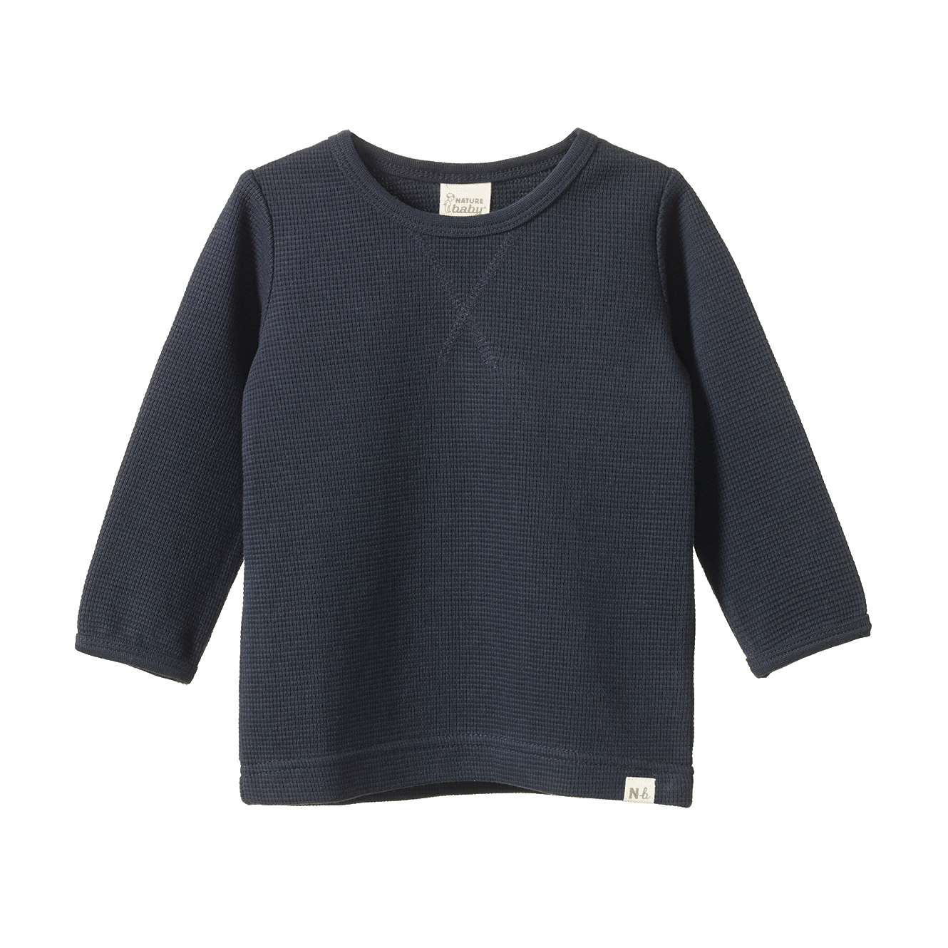 Nature Baby L/S Waffle Tee (navy)
