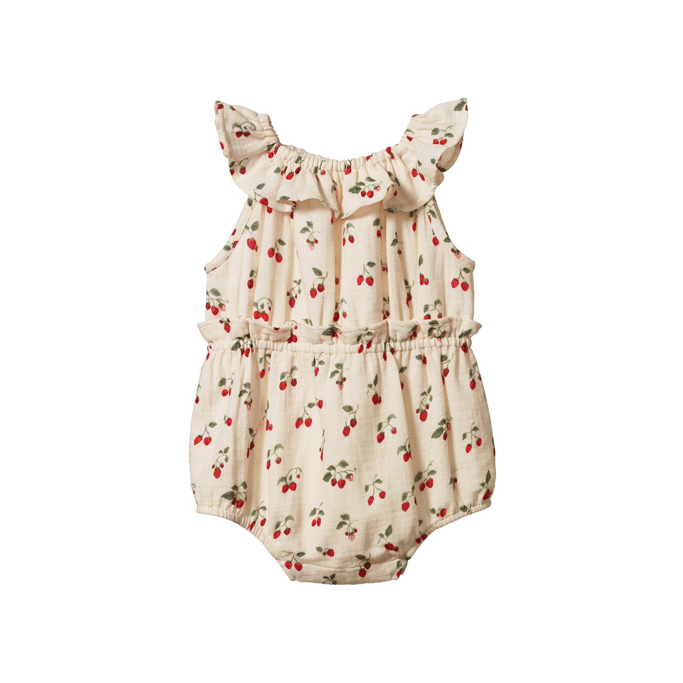 Nature Baby Plum Suit Muslin (strawberry blush print)