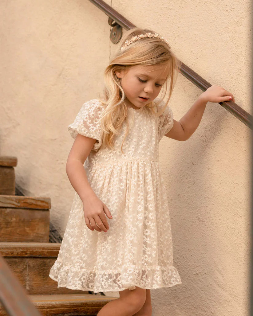 Nora Lee Quinn Dress (flower embroidered mesh)