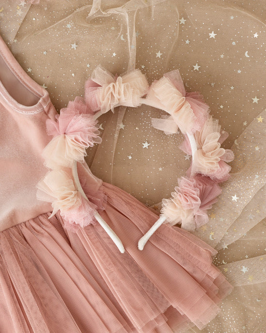 Nora Lee Pom Pom Crown and Wand (pink ombre)