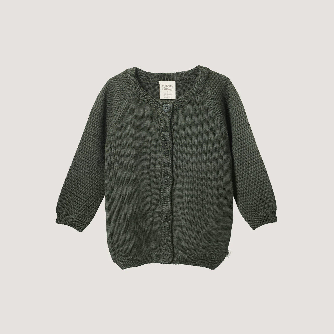 Nature Baby Merino Knit Cardigan (thyme)
