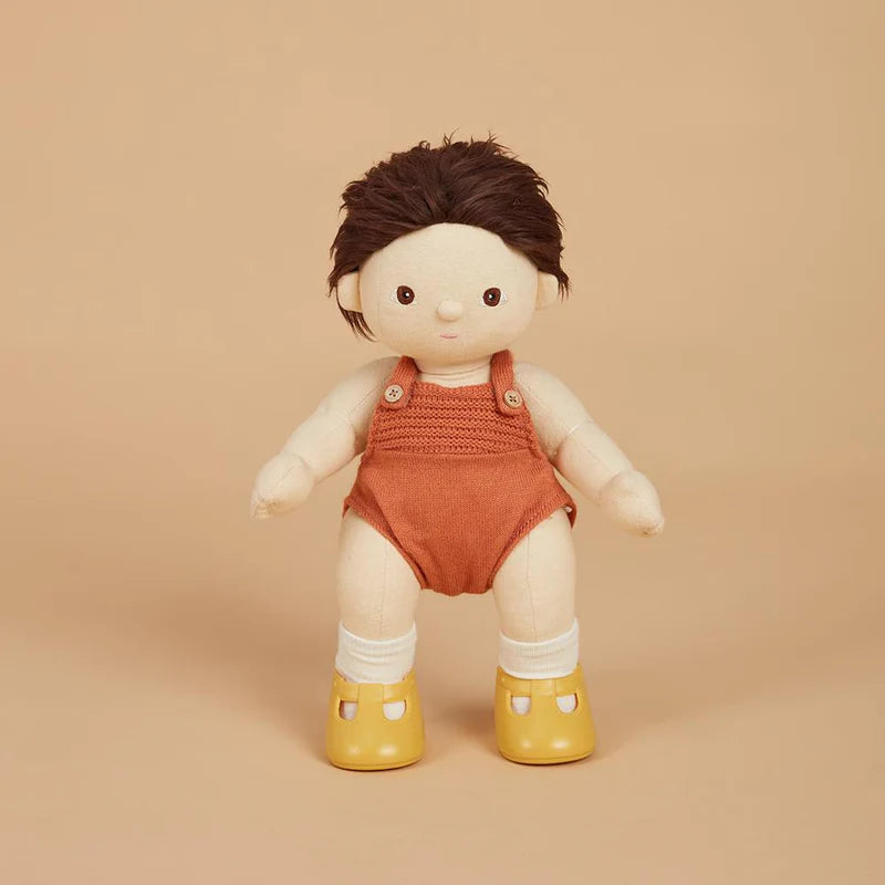 Olli Ella Dindum Doll Shoes Corn Yellow