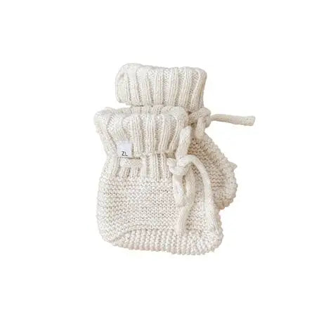 Ziggy Lou Knit Booties (coconut)