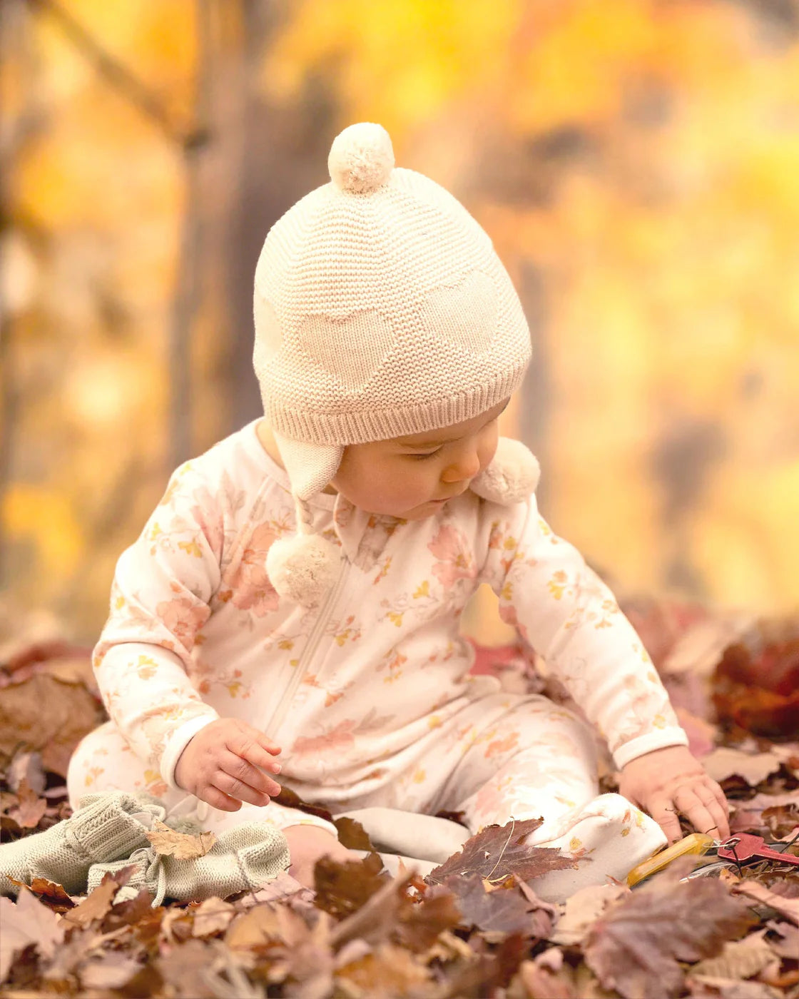 Toshi Organic Earmuff Hearts (Feather)