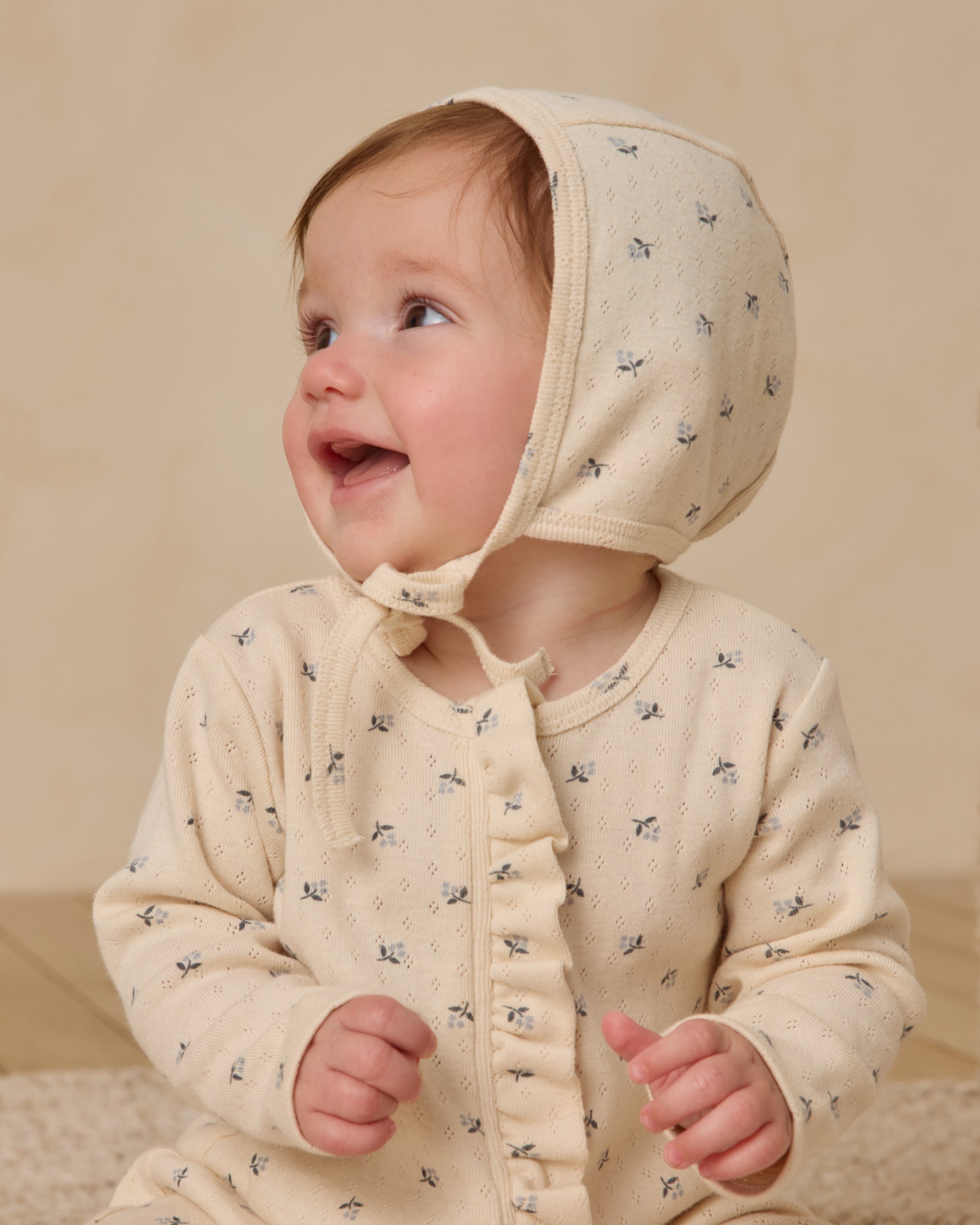 Quincy Mae Ruffle Jumpsuit (blue ditsy)