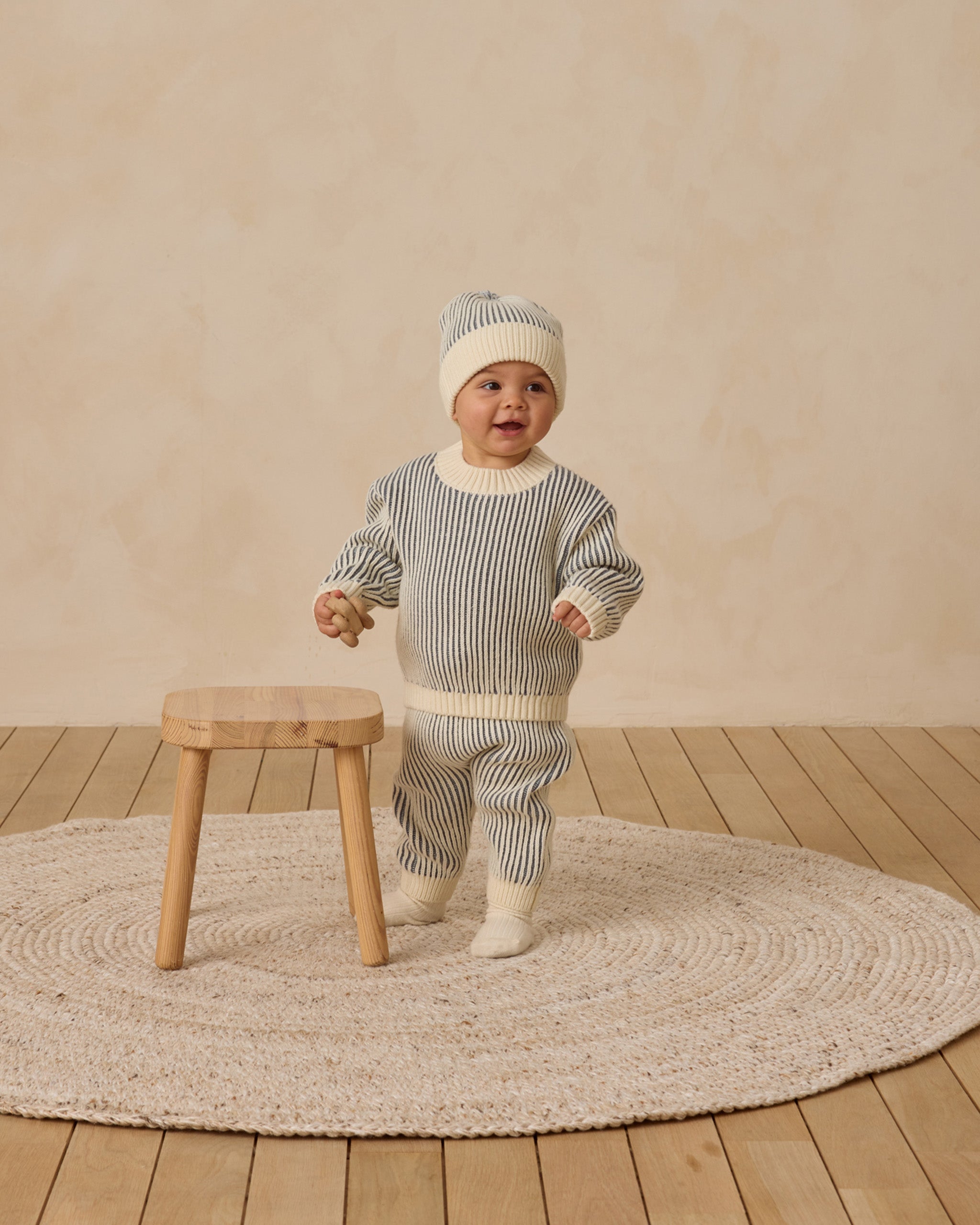 Quincy Mae Chunky Knit Pant (ocean)