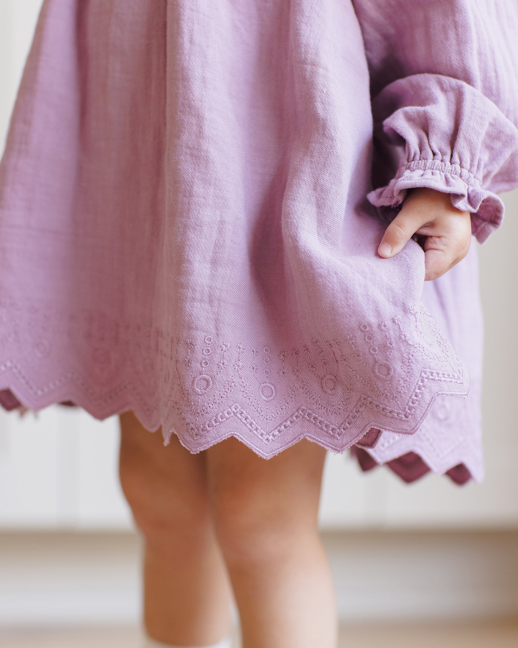 Quincy Mae Long Sleeve Isla Dress (mulberry)