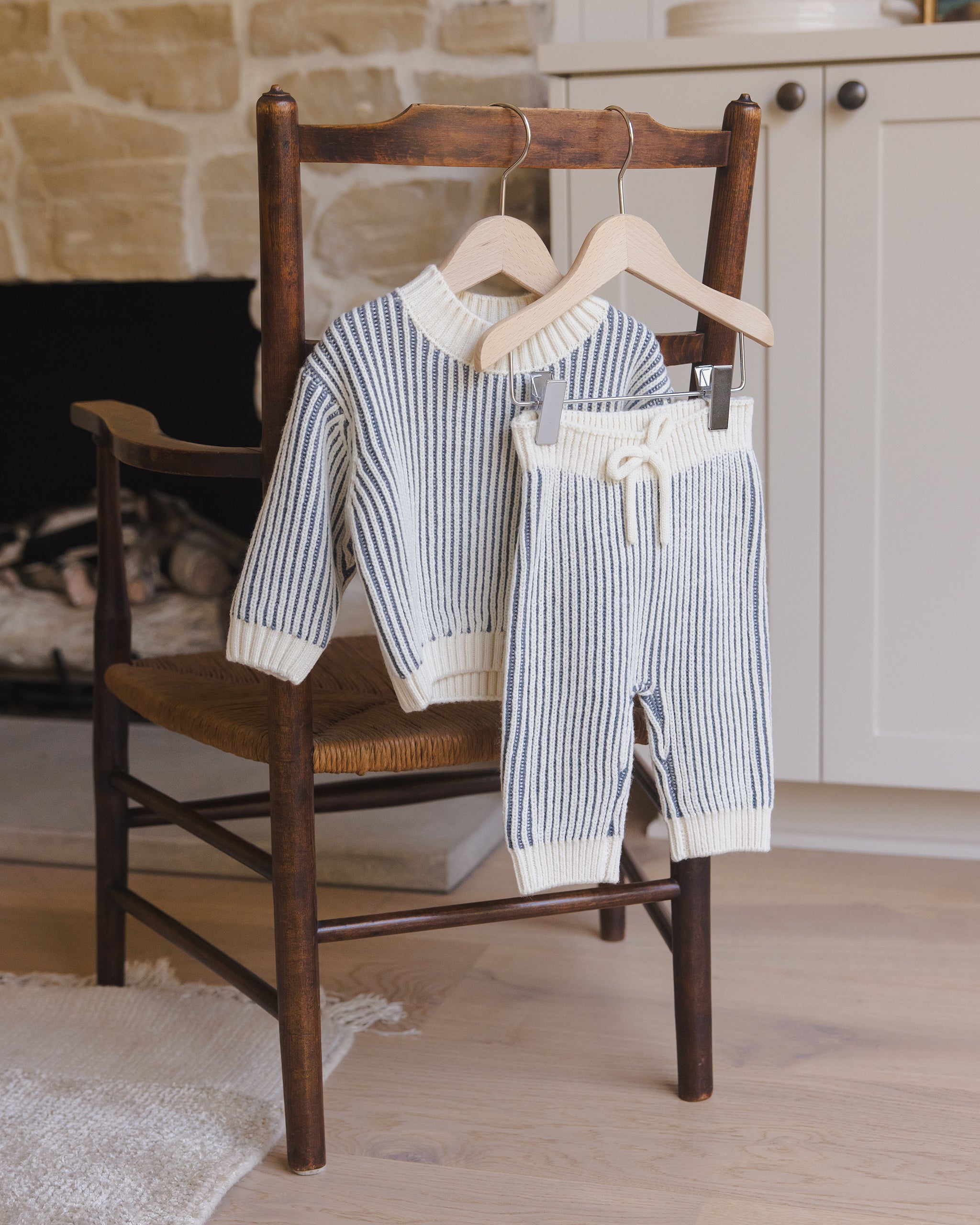 Quincy Mae Relaxed Knit Sweater (ocean)