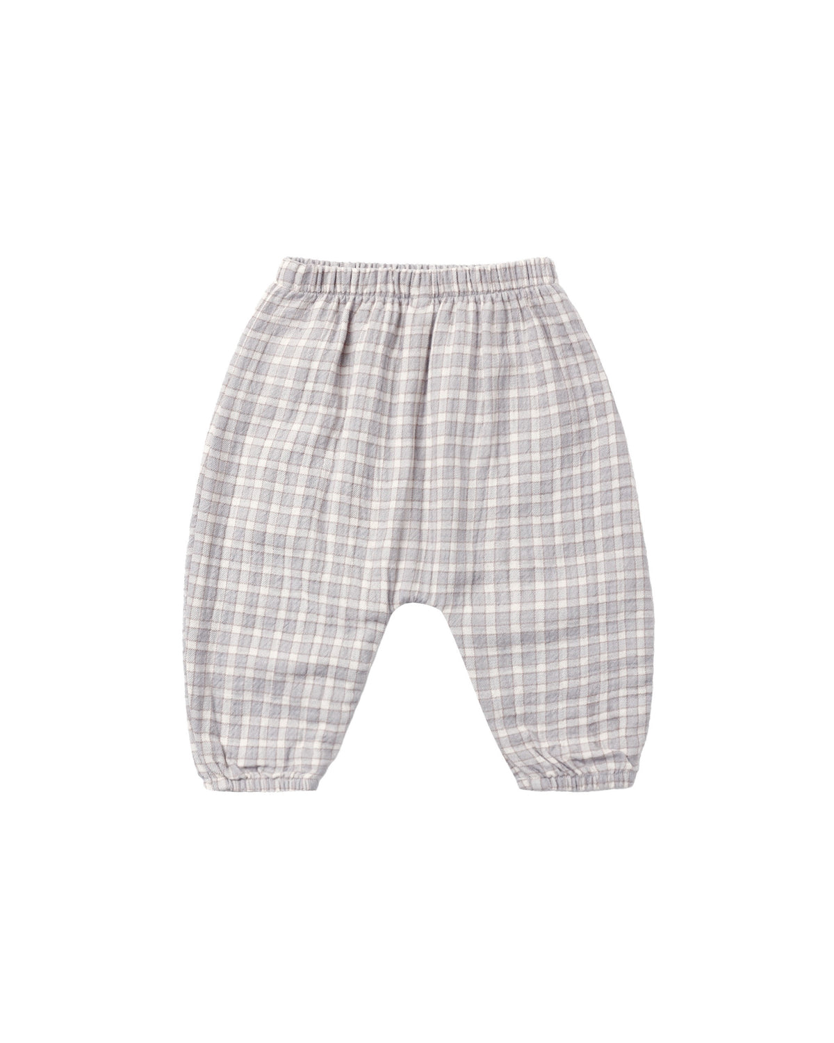 Quincy Mae Woven Pant (blue gingham)