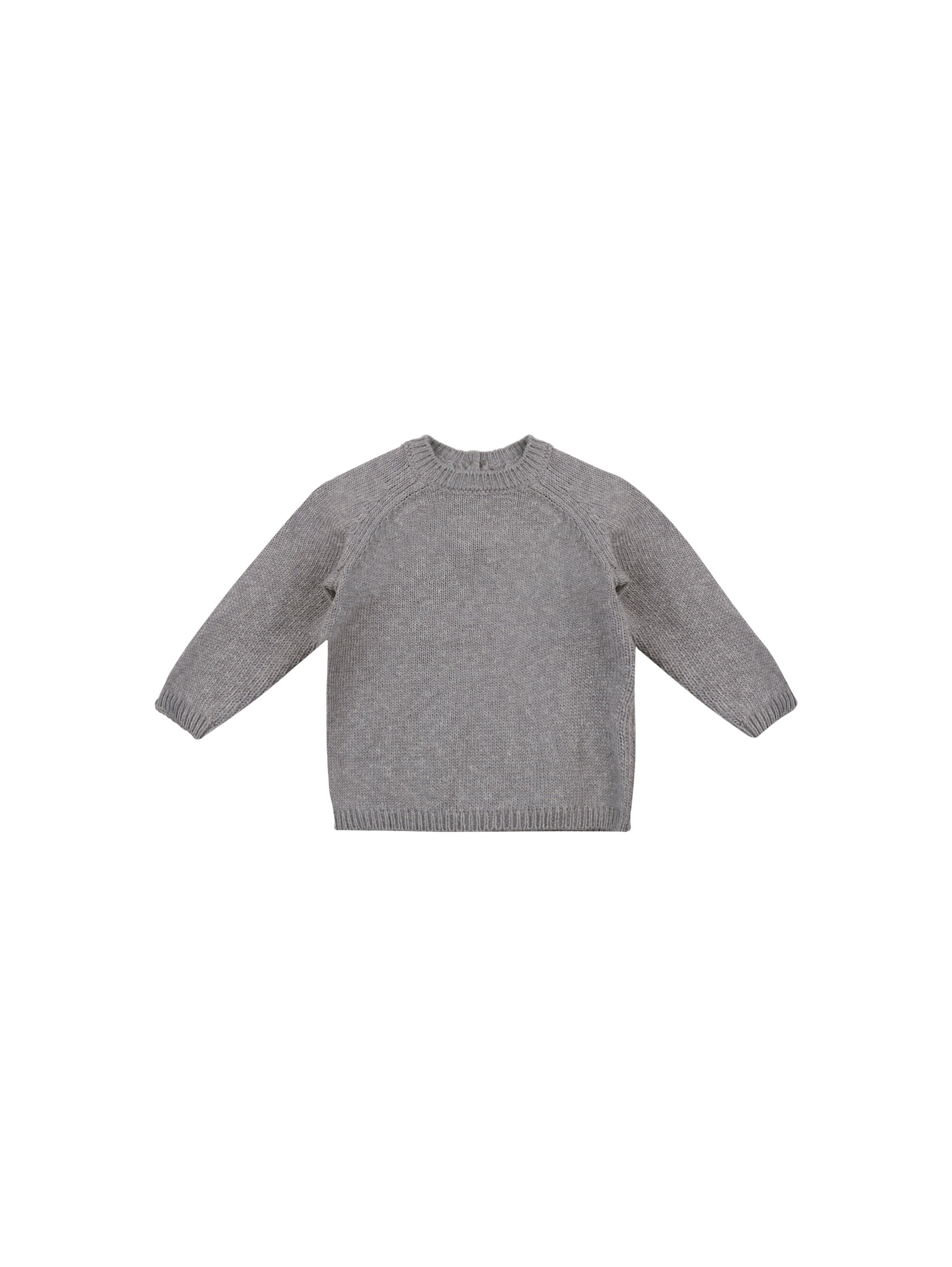 Quincy Mae Knit Sweater (heathered lagoon)