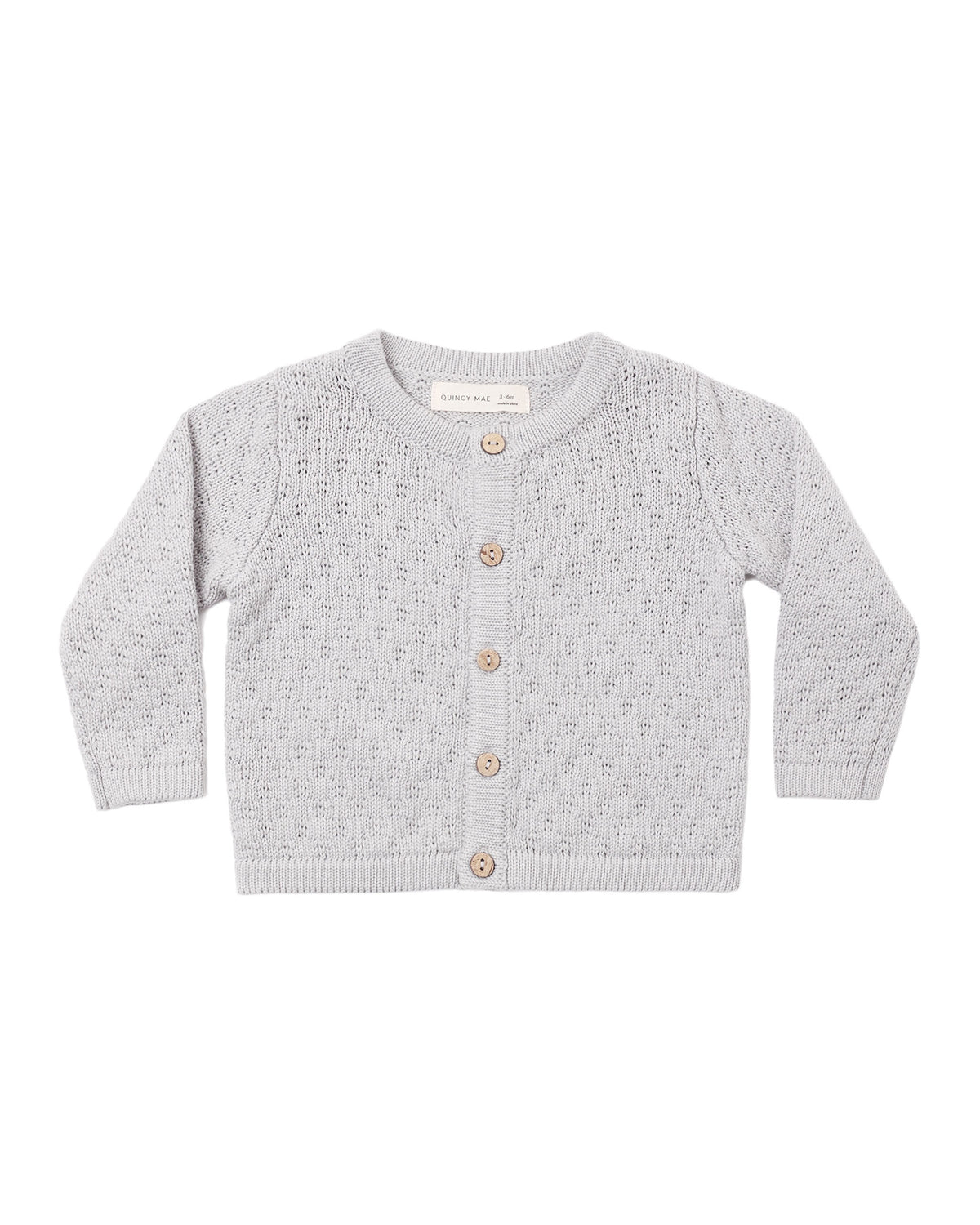Quincy Mae Knit Cardigan (cloud)