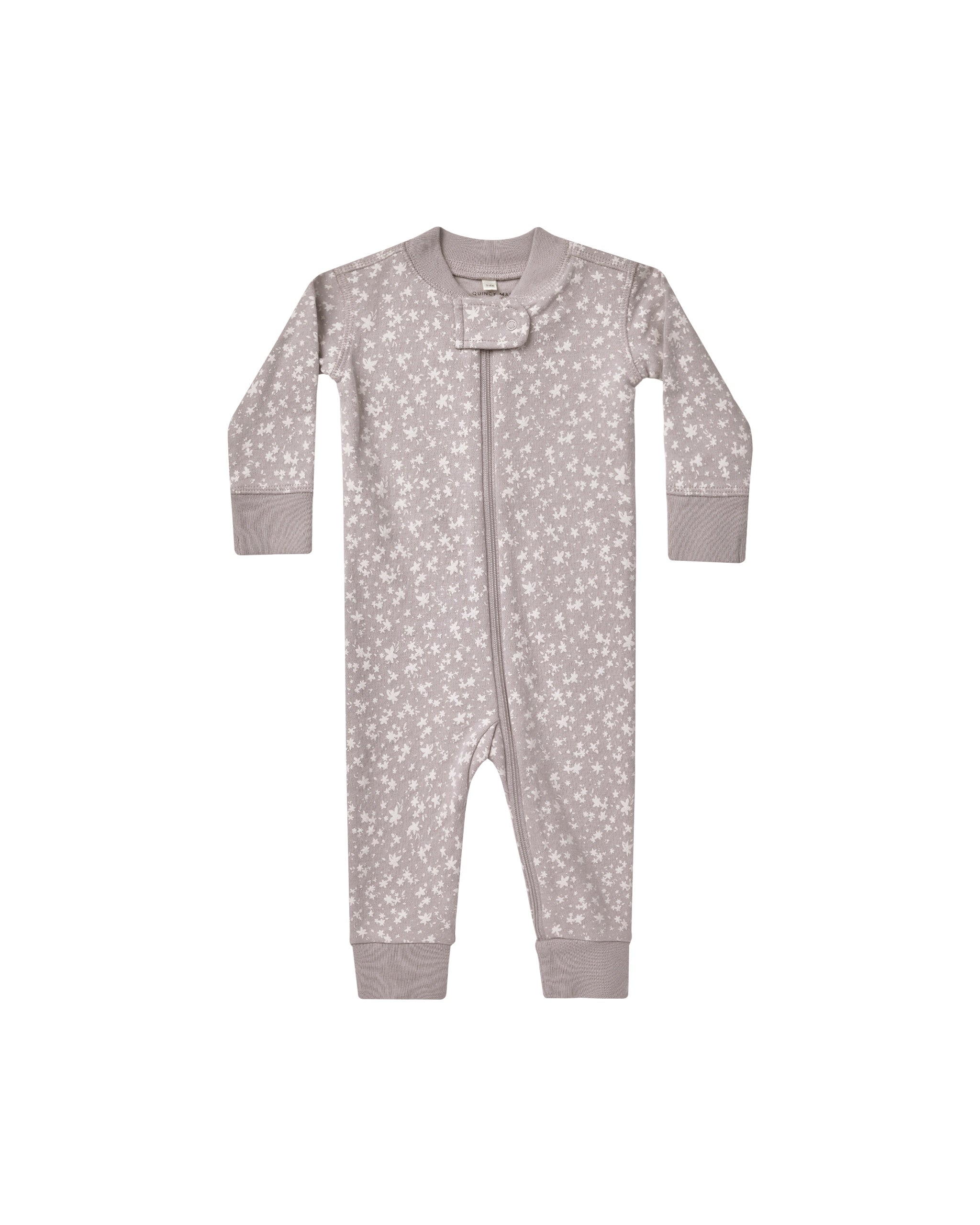 Quincy Mae Baby Zip Longsleeve Sleeper (scatter)