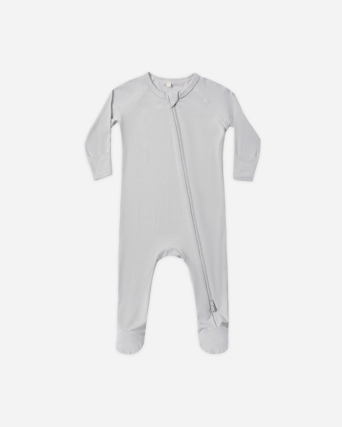 Quincy Mae Bamboo Zip Footie (cloud)