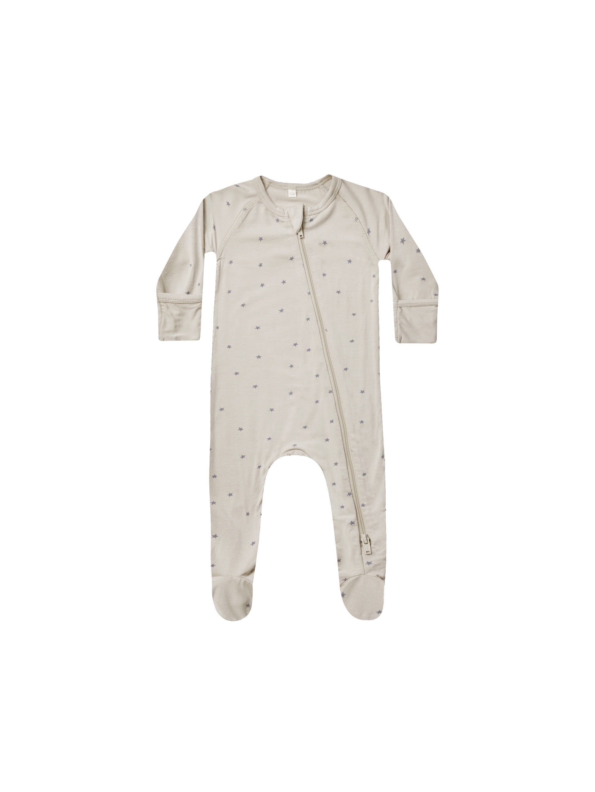 Quincy Mae Bamboo Zip Footie (stars)