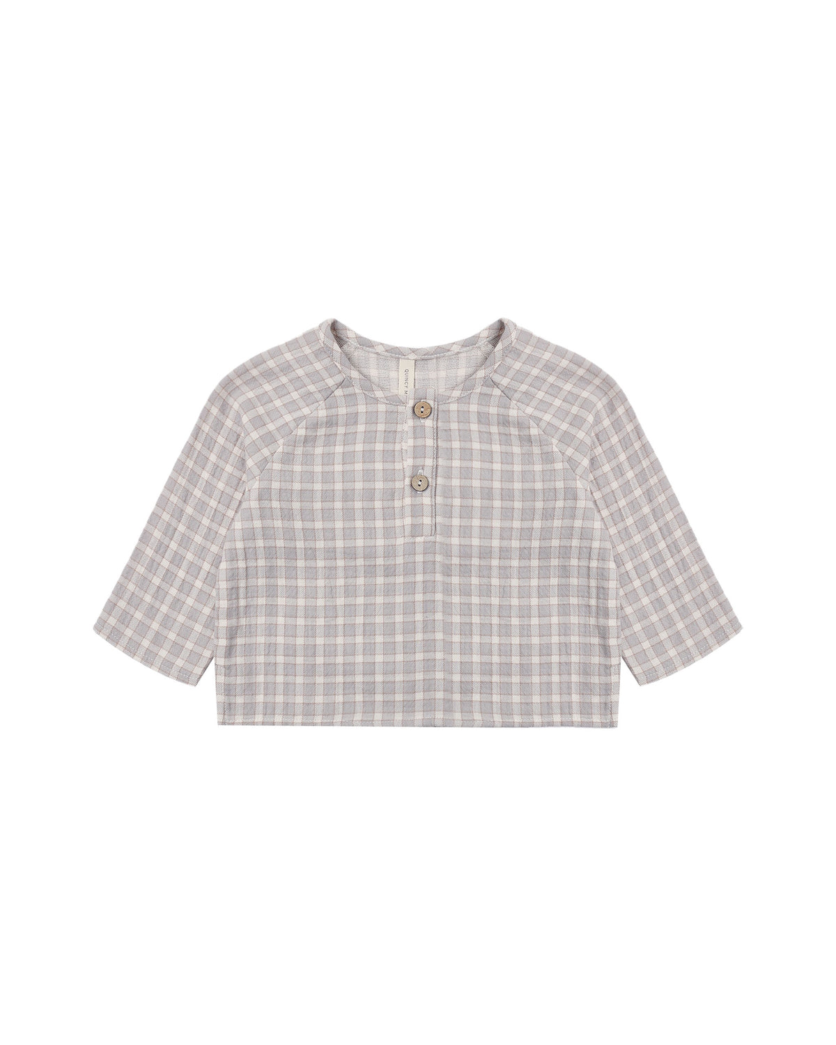 Quincy Mae Zion Shirt (blue gingham)