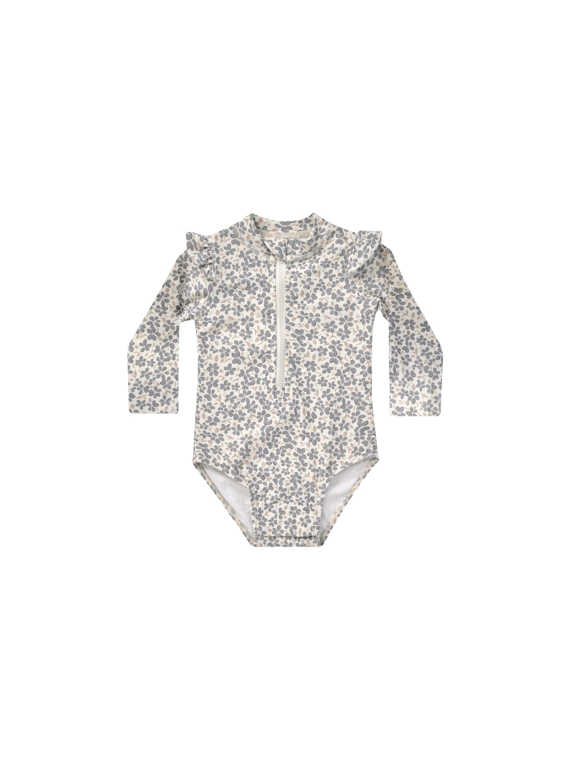 Quincy Mae Byron Girls One Piece Rashguard (poppy)