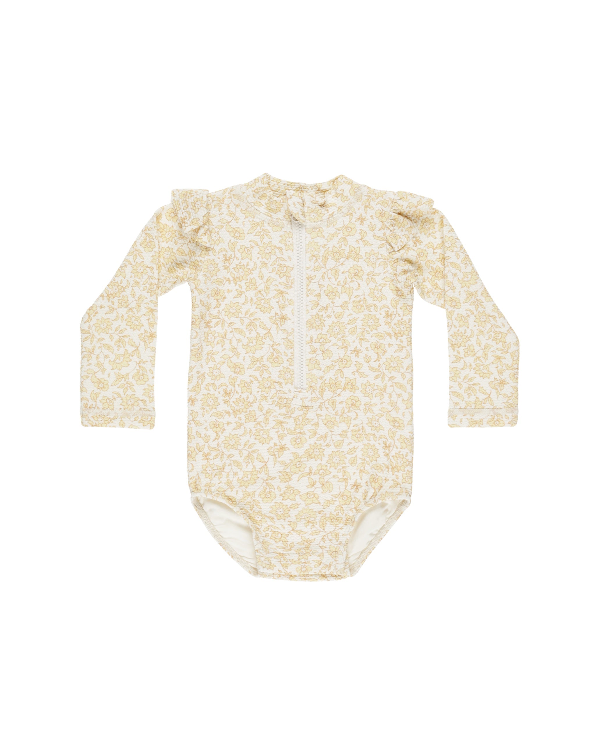 Quincy Mae Byron Girls One Piece Rashguard (dahlia)