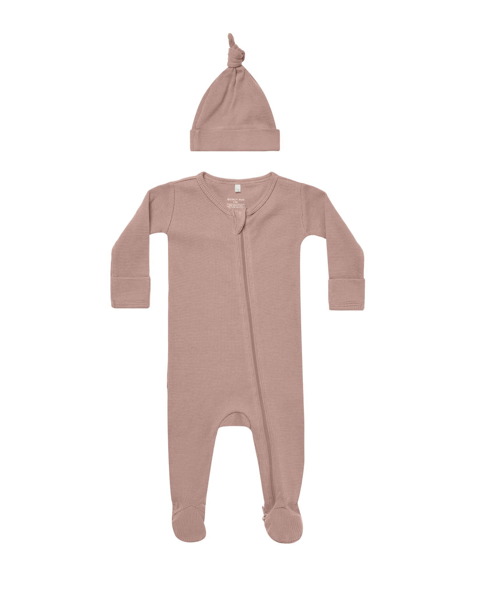 Quincy Mae Waffle Sleep Set (mauve)