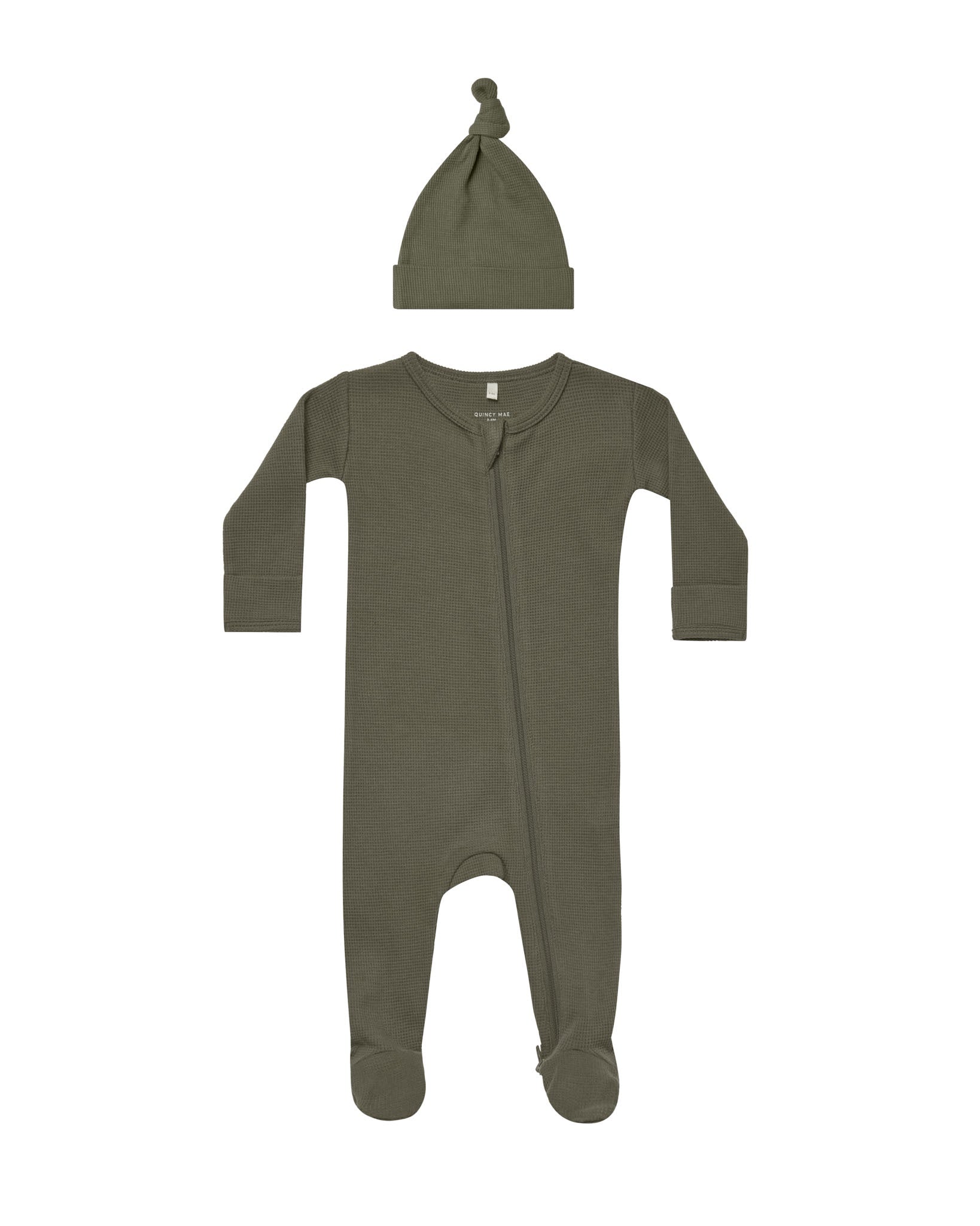 Quincy Mae Waffle Sleep Set (forest)
