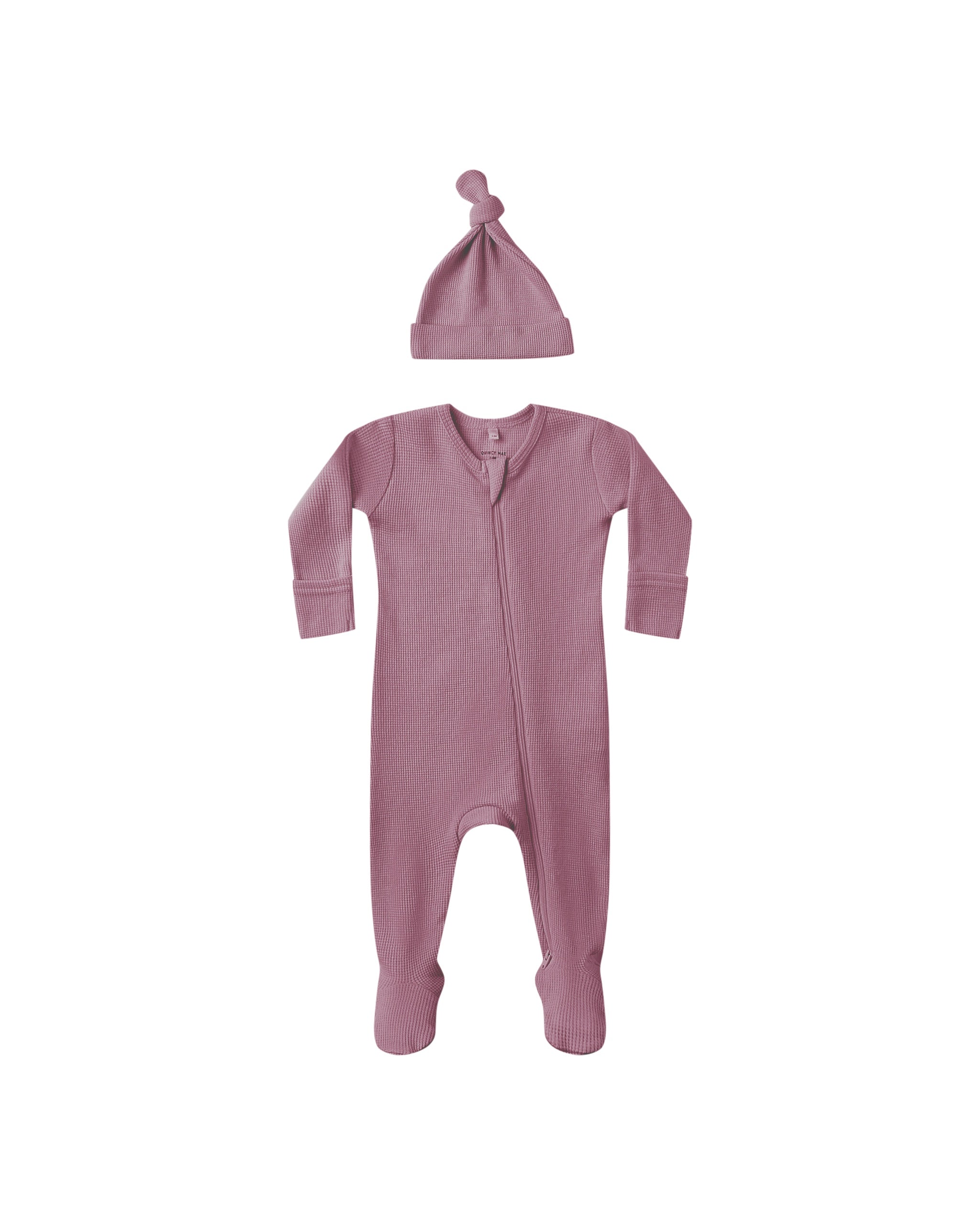 Quincy Mae Waffle Sleep Set (mulberry)