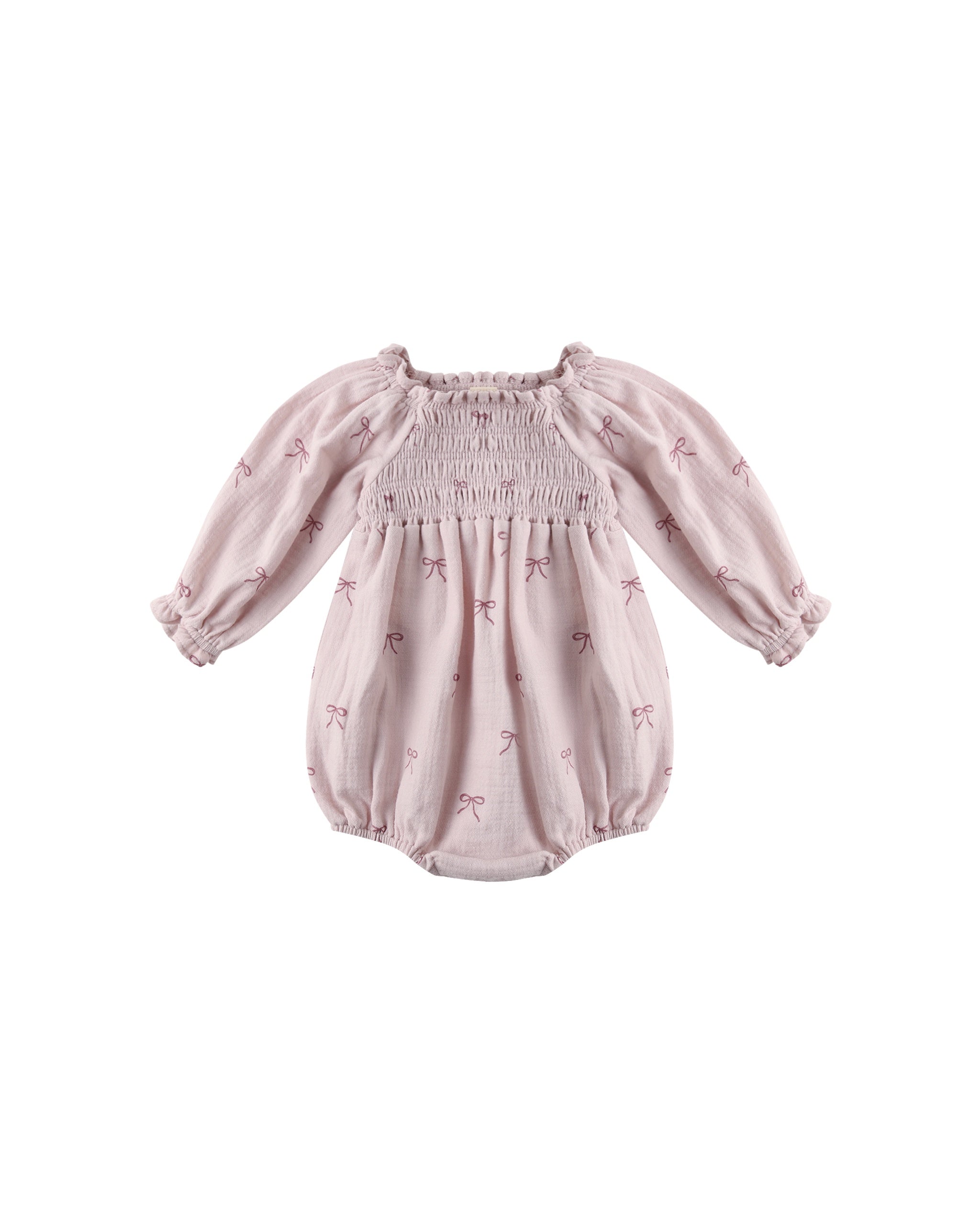 Quincy Mae Eden Romper (bows)