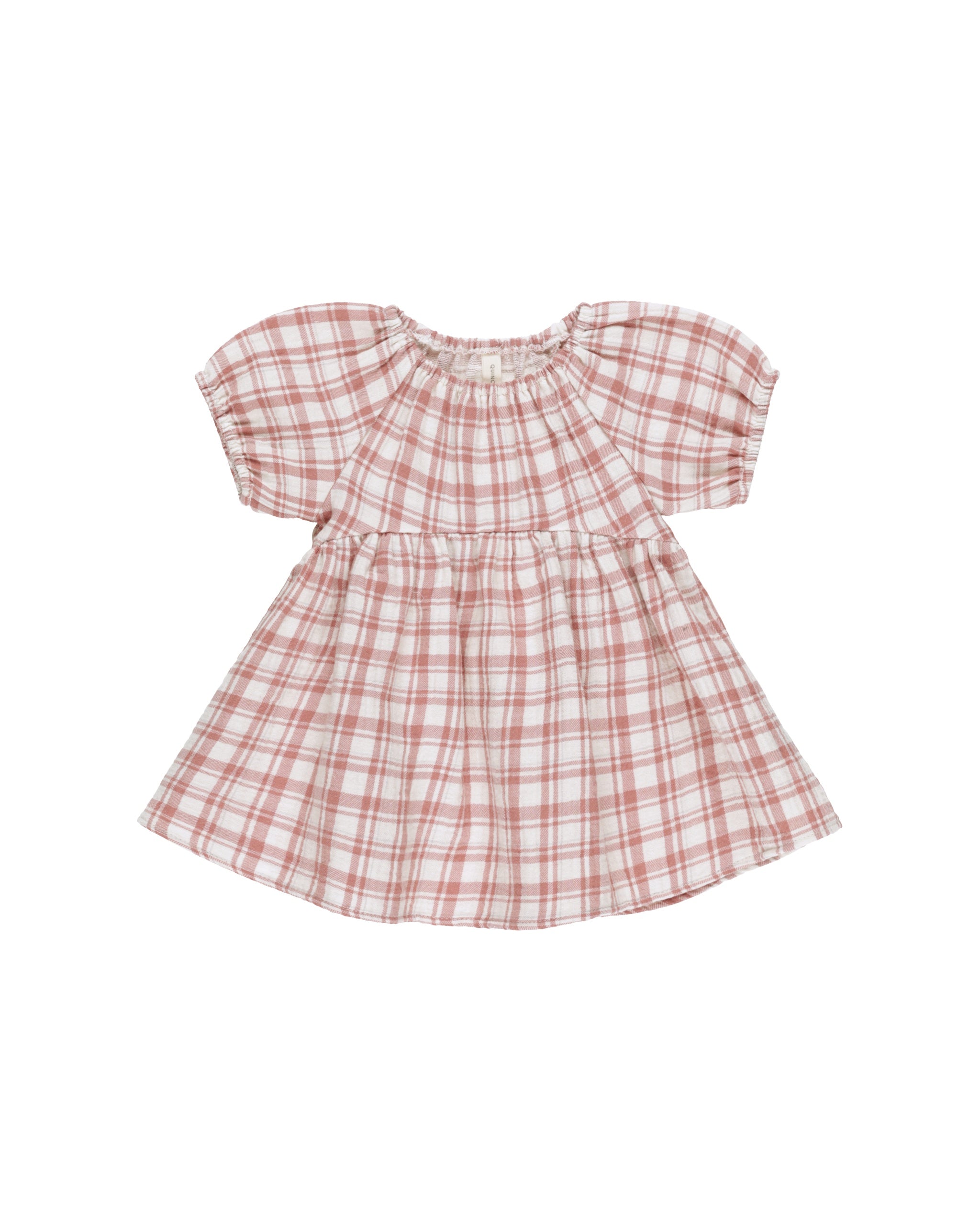 Quincy Mae Bella Dress (pink plaid)