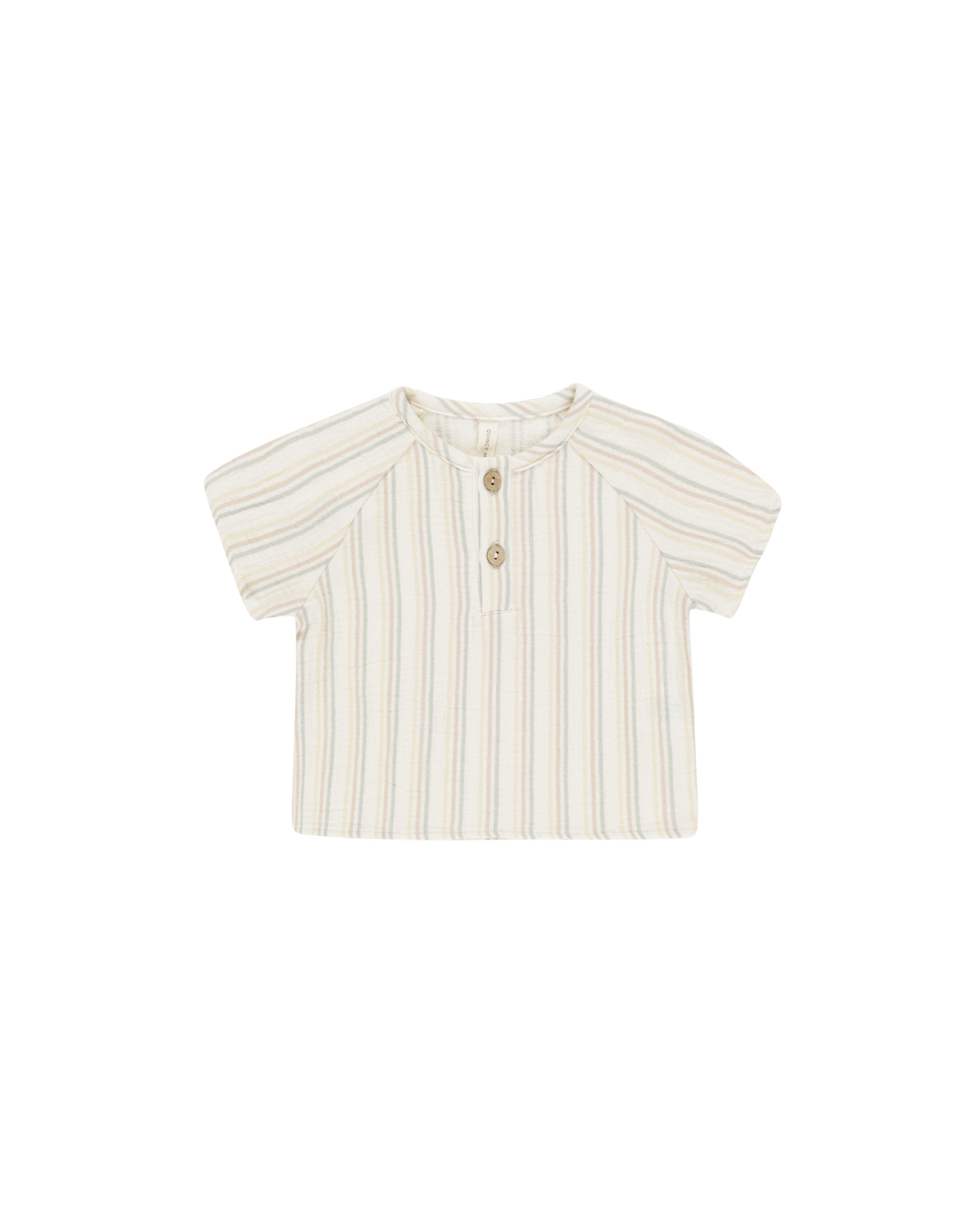Quincy Mae Zion S/S Shirt (summer stripe)