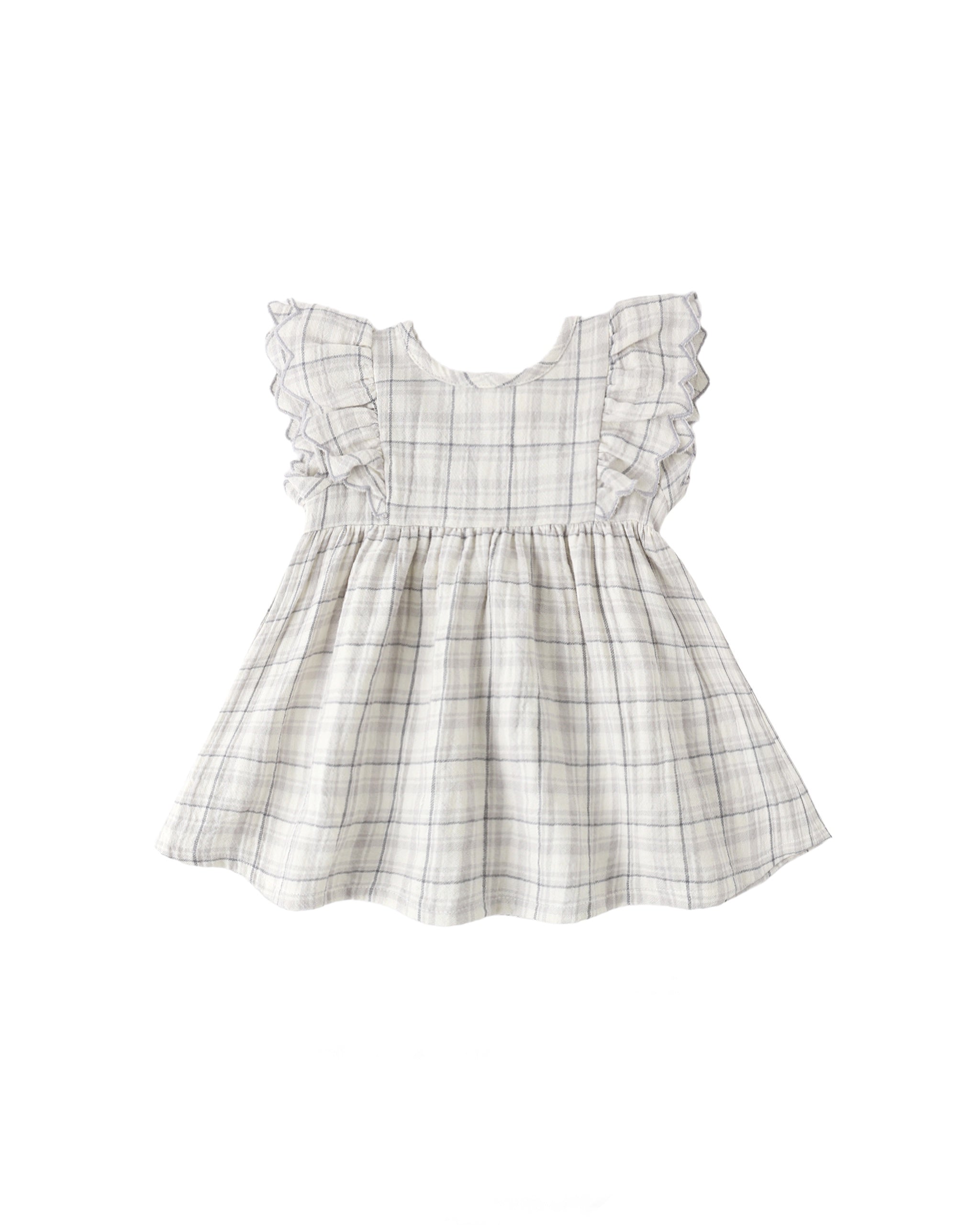 Quincy Mae Alina Dress (blue plaid)