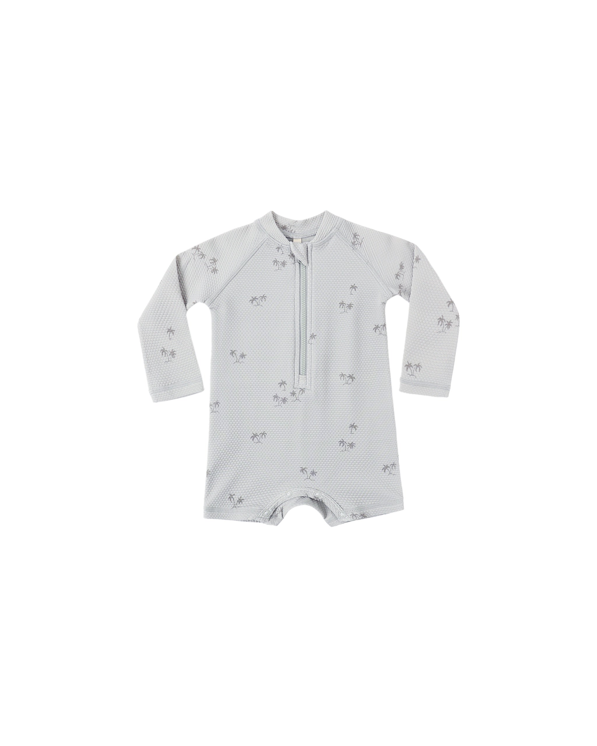 Quincy Mae L/S One Piece Rashguard Palm (sage)