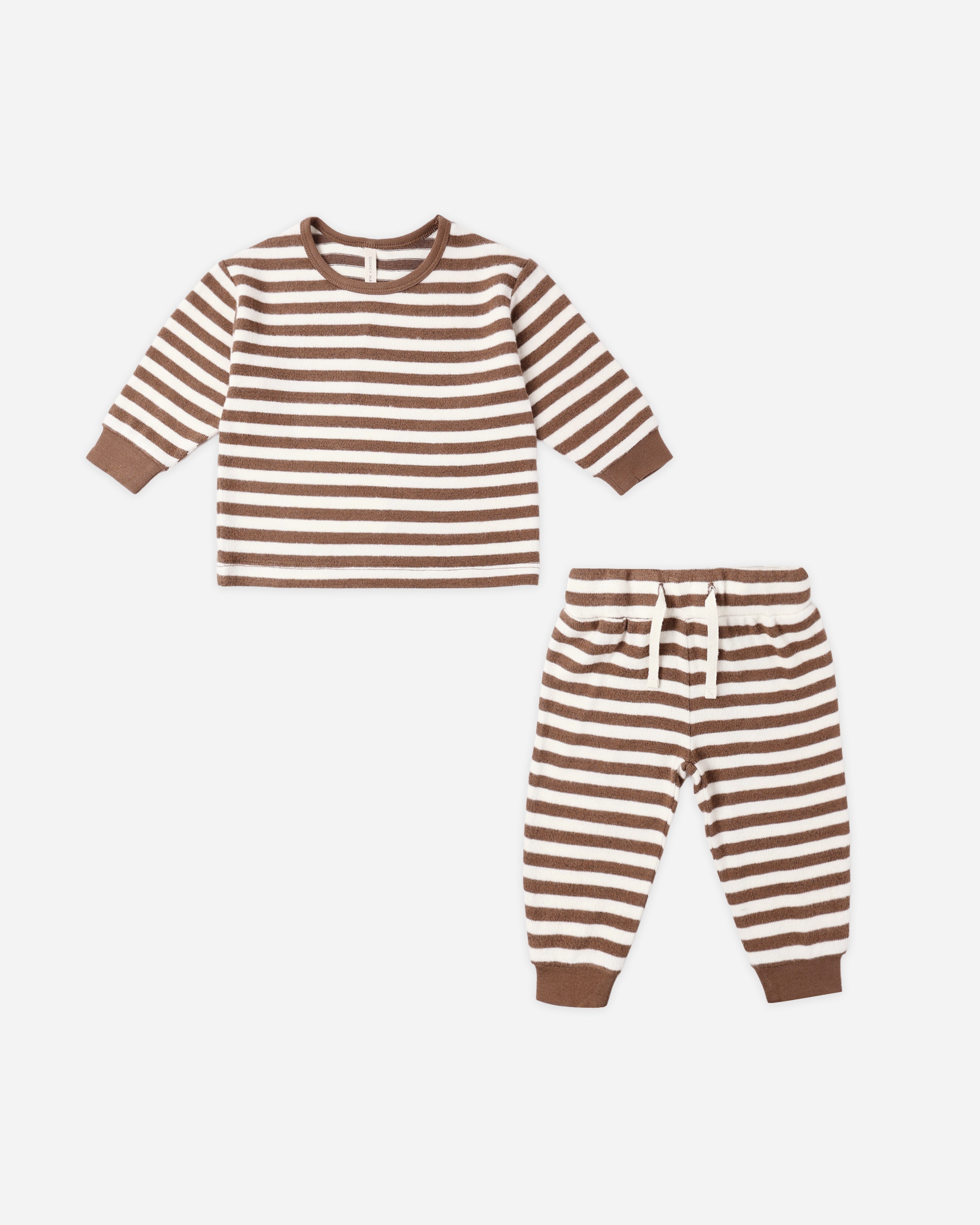 Quincy Mae Cozy Set (cedar stripe)