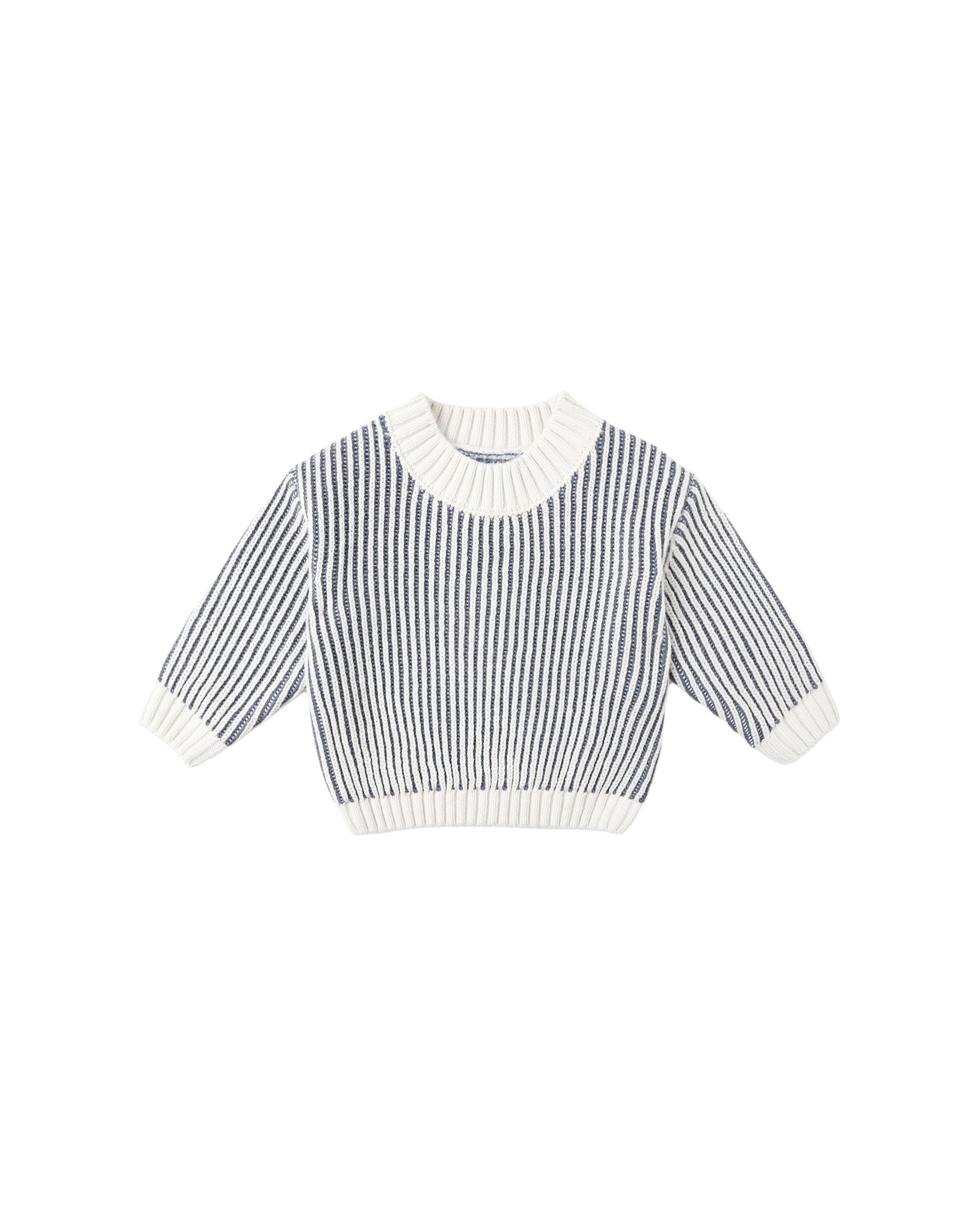 Quincy Mae Relaxed Knit Sweater (ocean)