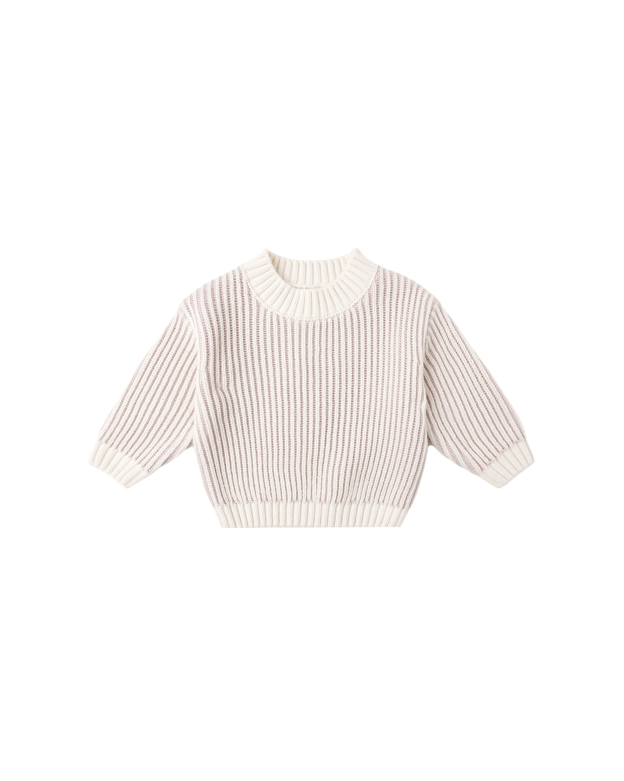 Quincy Mae Relaxed Knit Sweater (lilac)