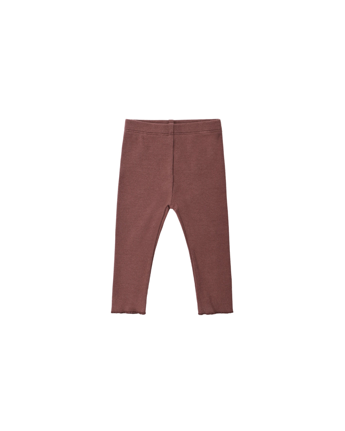 Quincy Mae Ribbed Legging (black cherry)