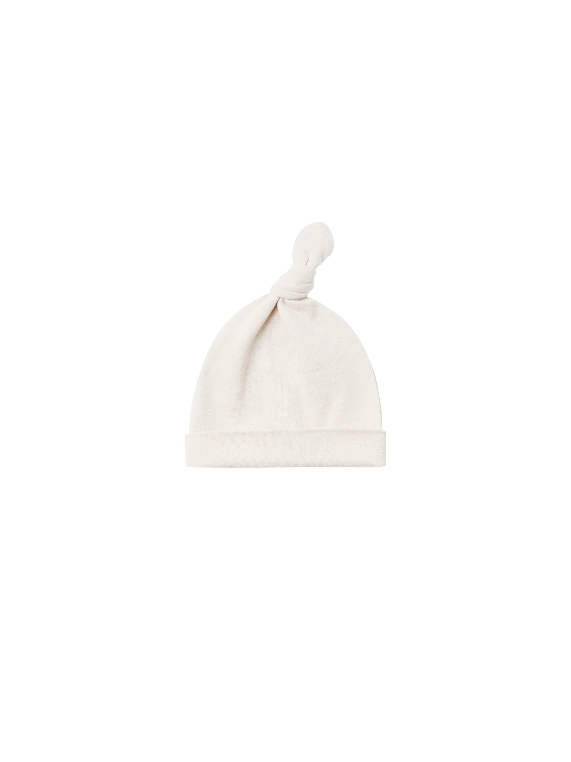 Quincy Mae Knotted Baby Hat (ivory)