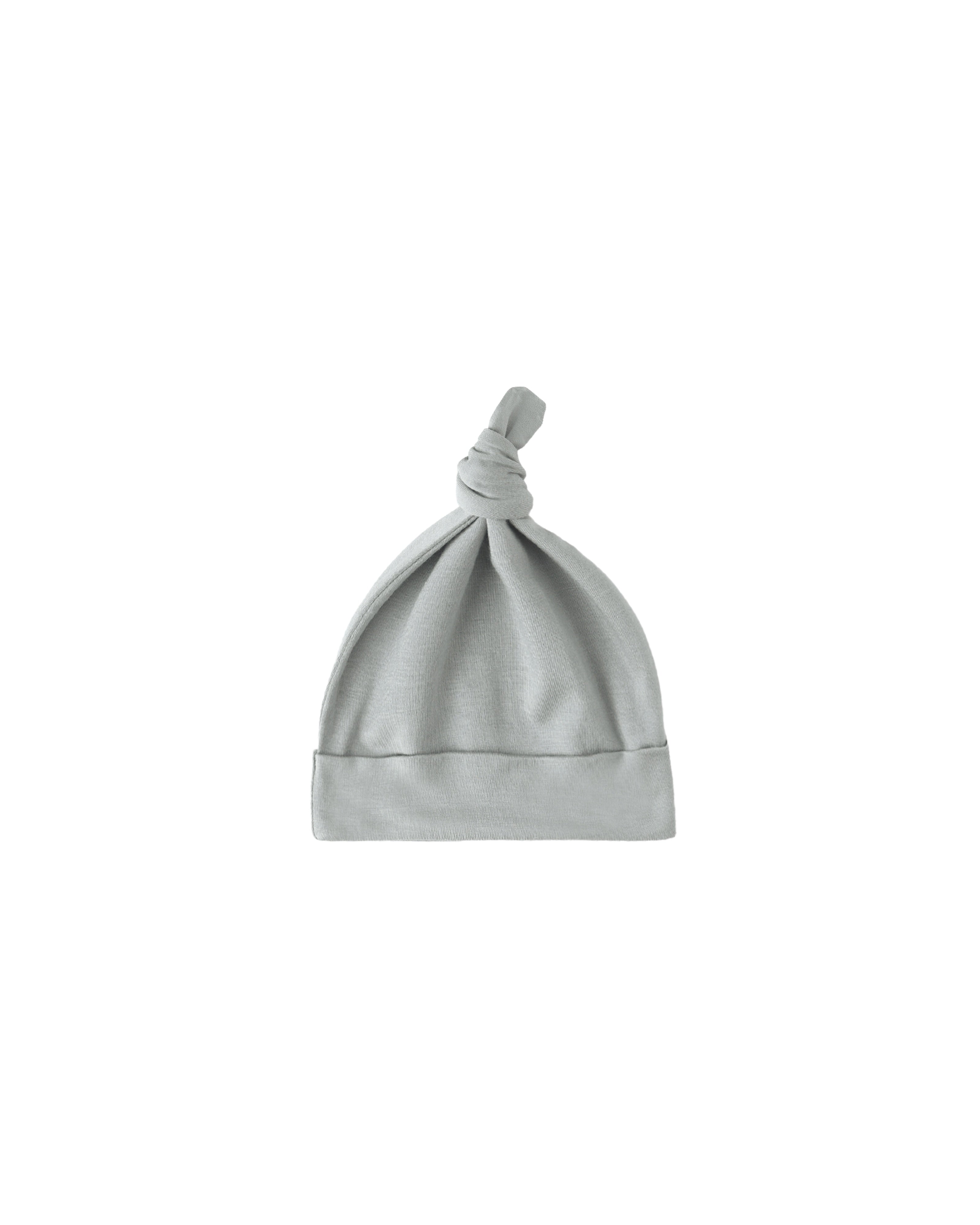 Quincy Mae Bamboo Knotted Baby Hat (steel blue)