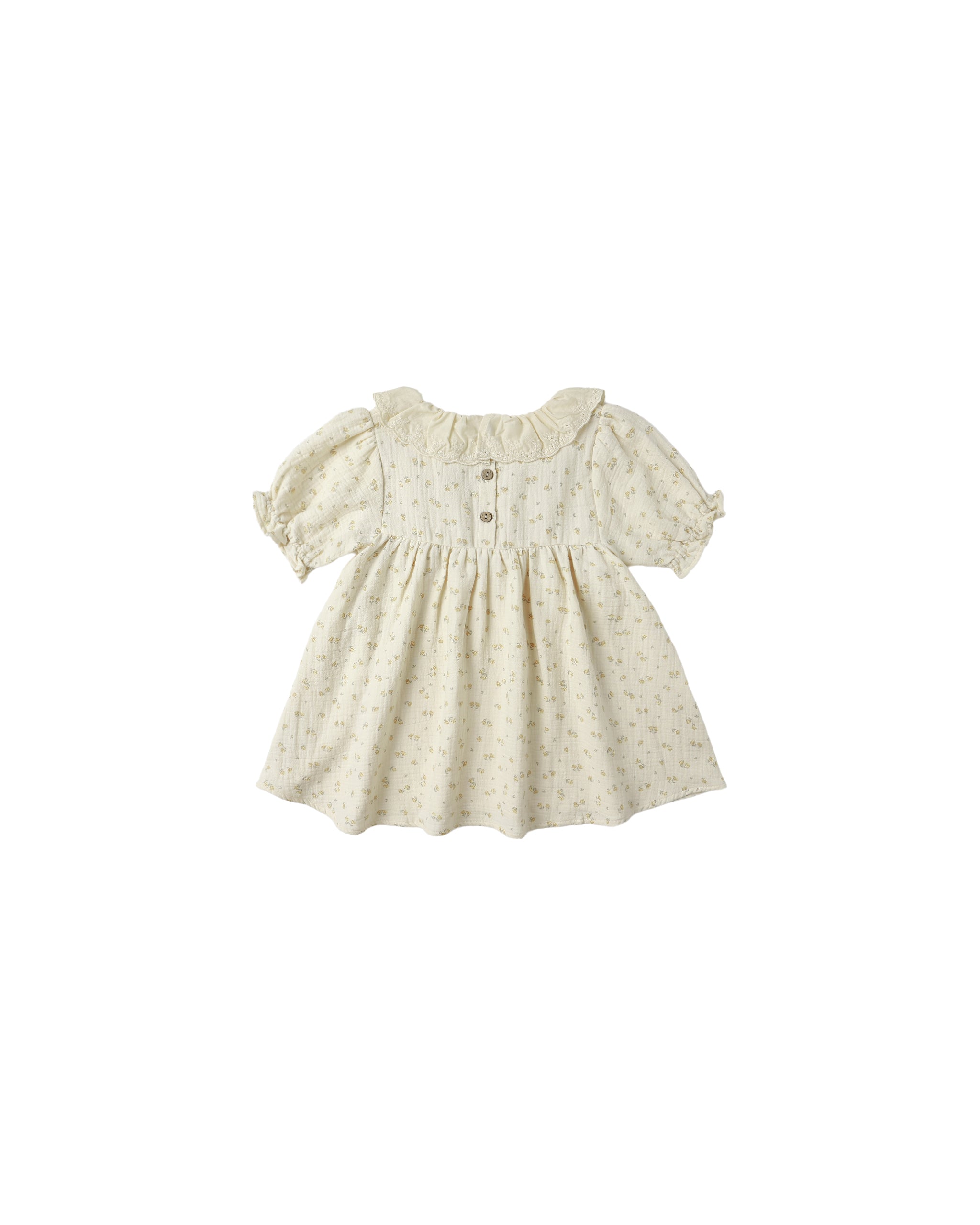 Quincy Mae Callie Short Sleeve Dress (golden floral)