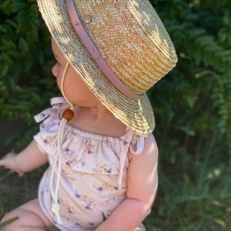 Shayd Mini Straw Boater (pink)