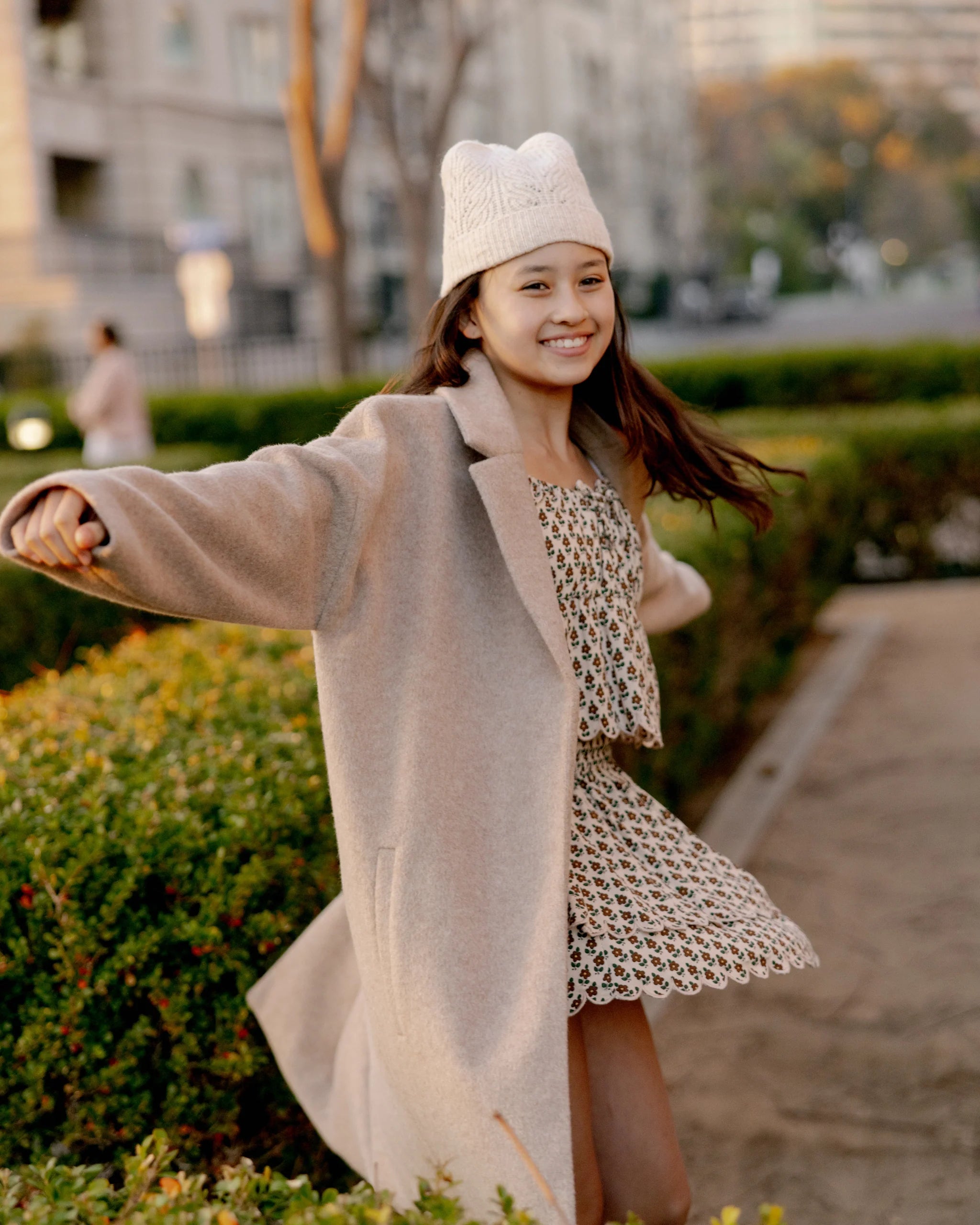 Rylee and Cru Presley Longline Coat (camel)