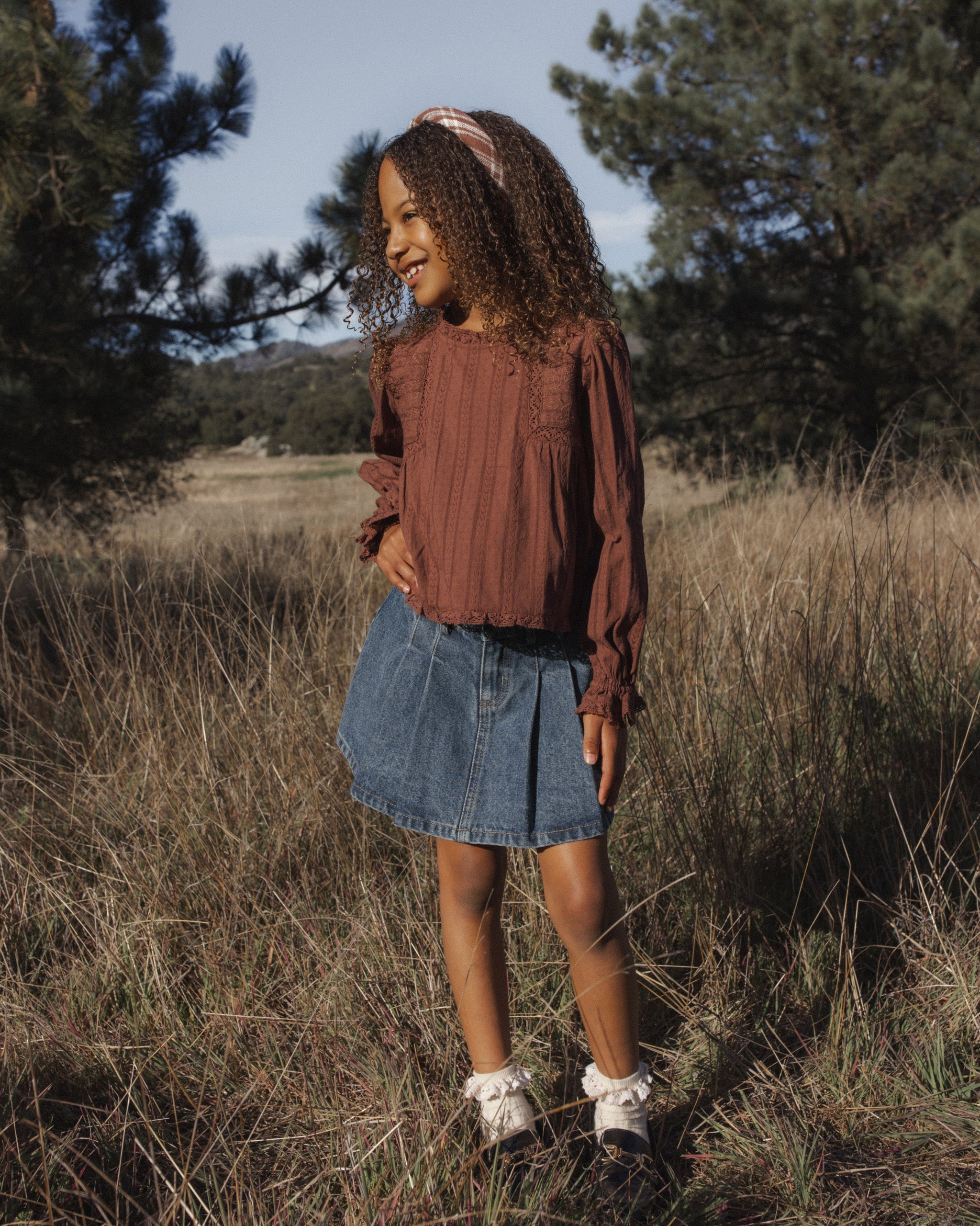 Rylee and Cru Cecile Blouse (mulberry)