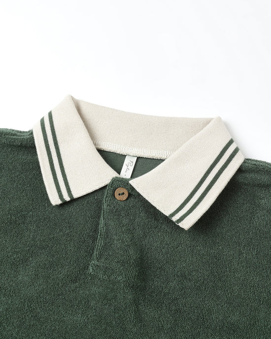 Rylee and Cru Collared Sweatshirt (green)