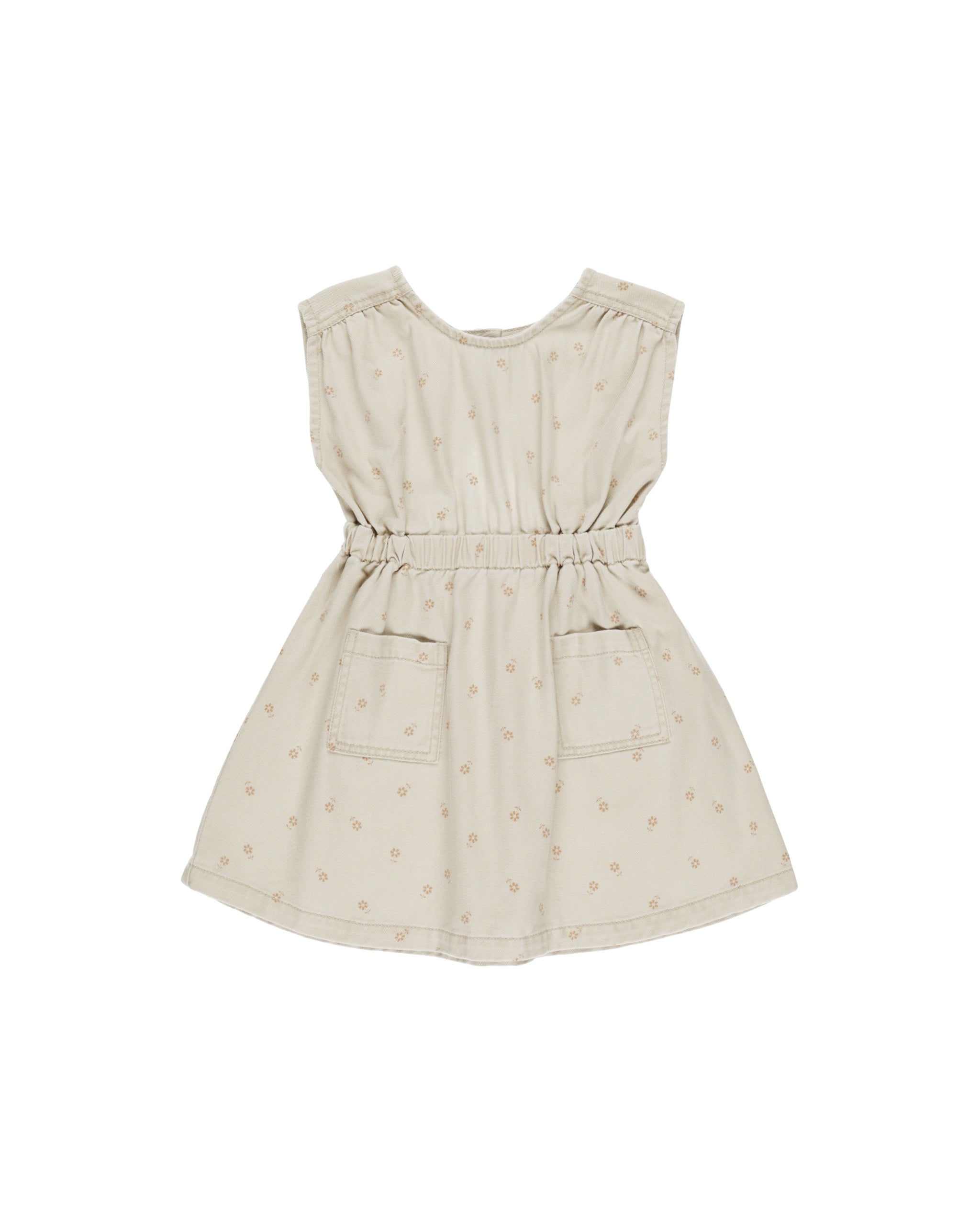Rylee and Cru Denim Mini Dress (ditsy sand)