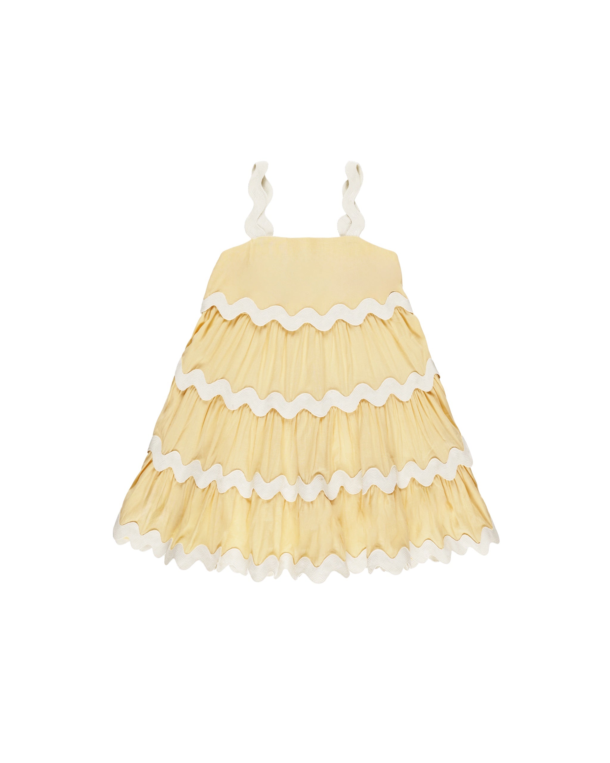 Rylee and Cru Ric Rac Dress (yellow)