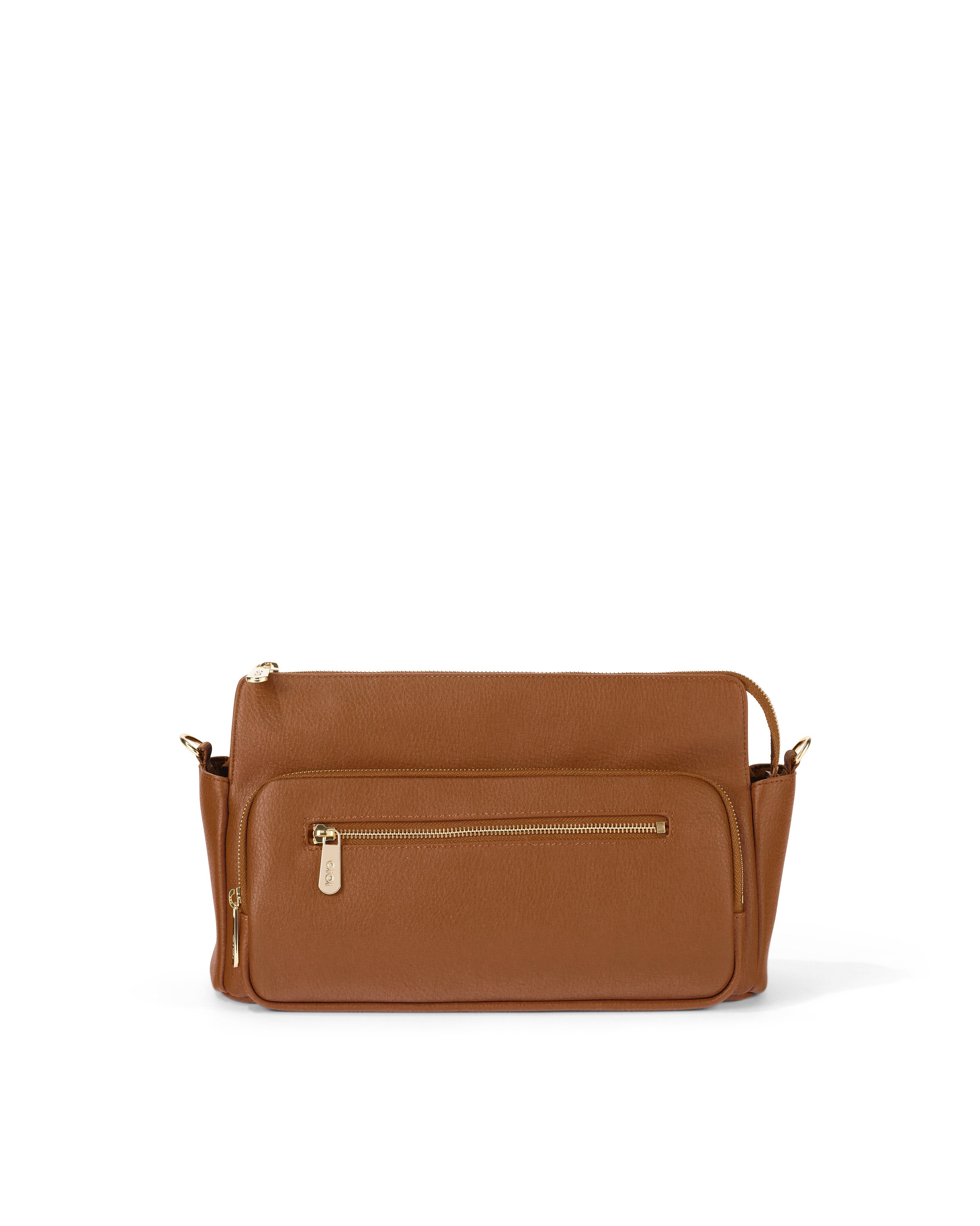Oioi Multitasker Pram Caddy Vegan Leather (chestnut)