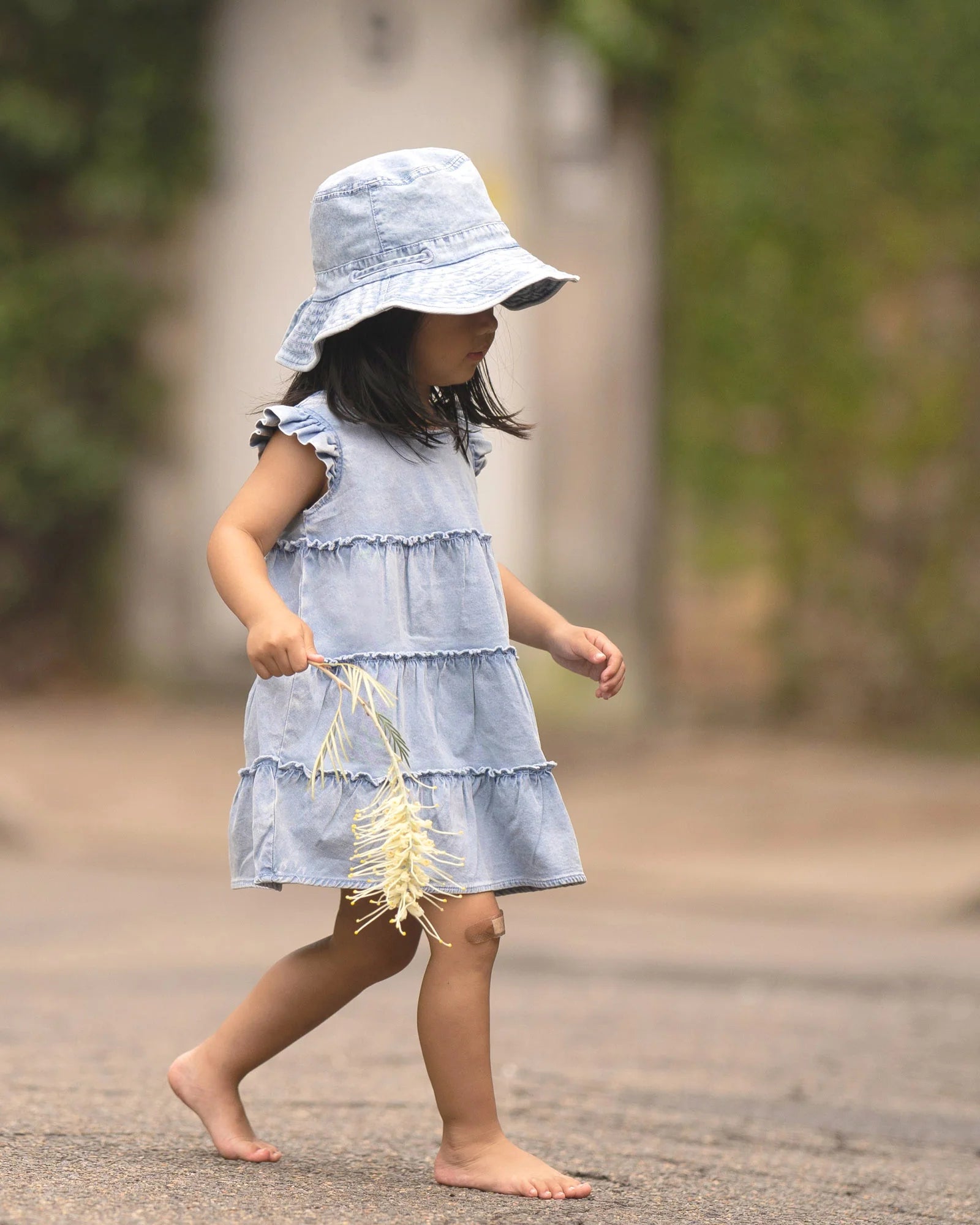 Toshi Tiered Baby Dress (denim)