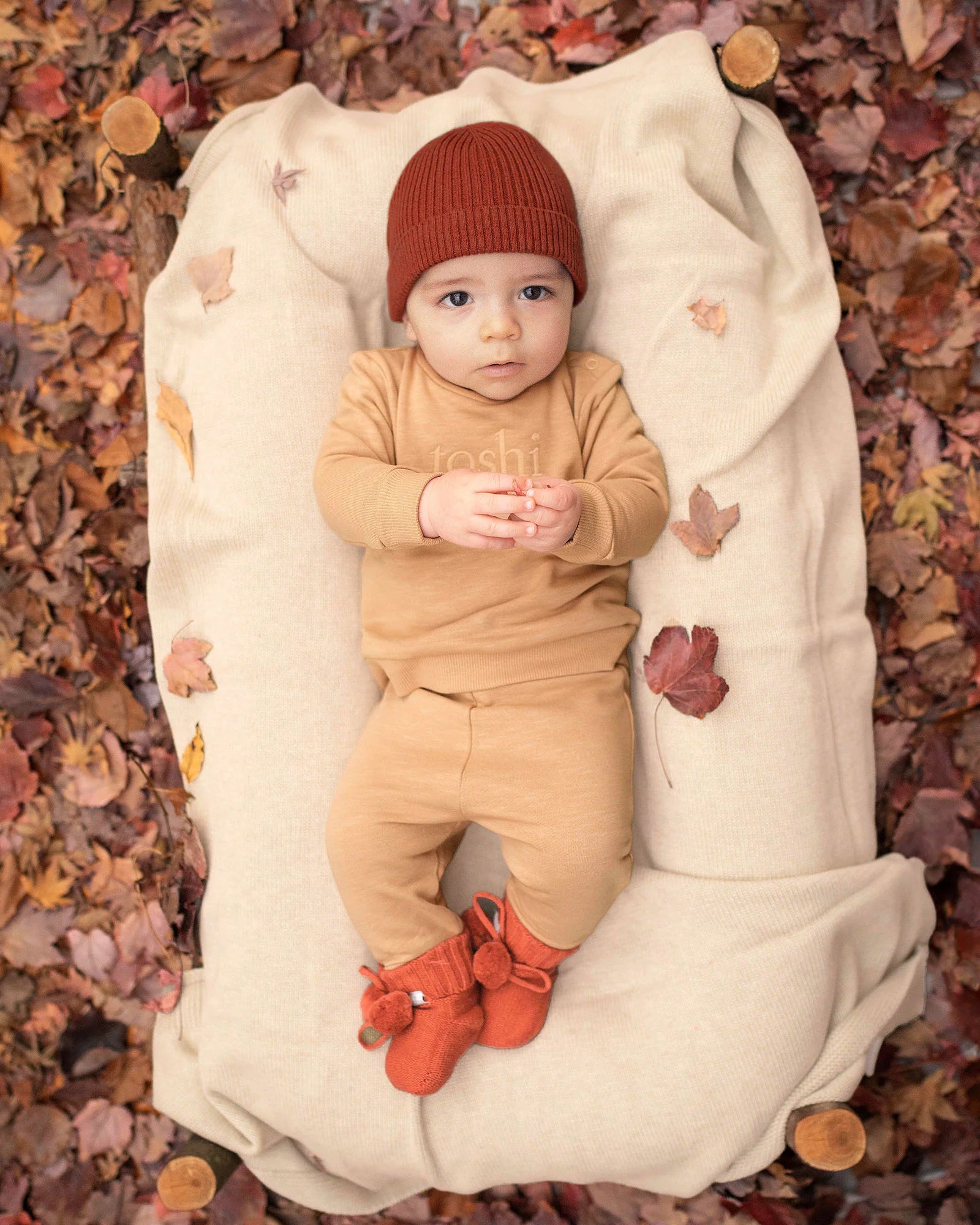 Toshi Organic Tommy Beanie (Red Gum)