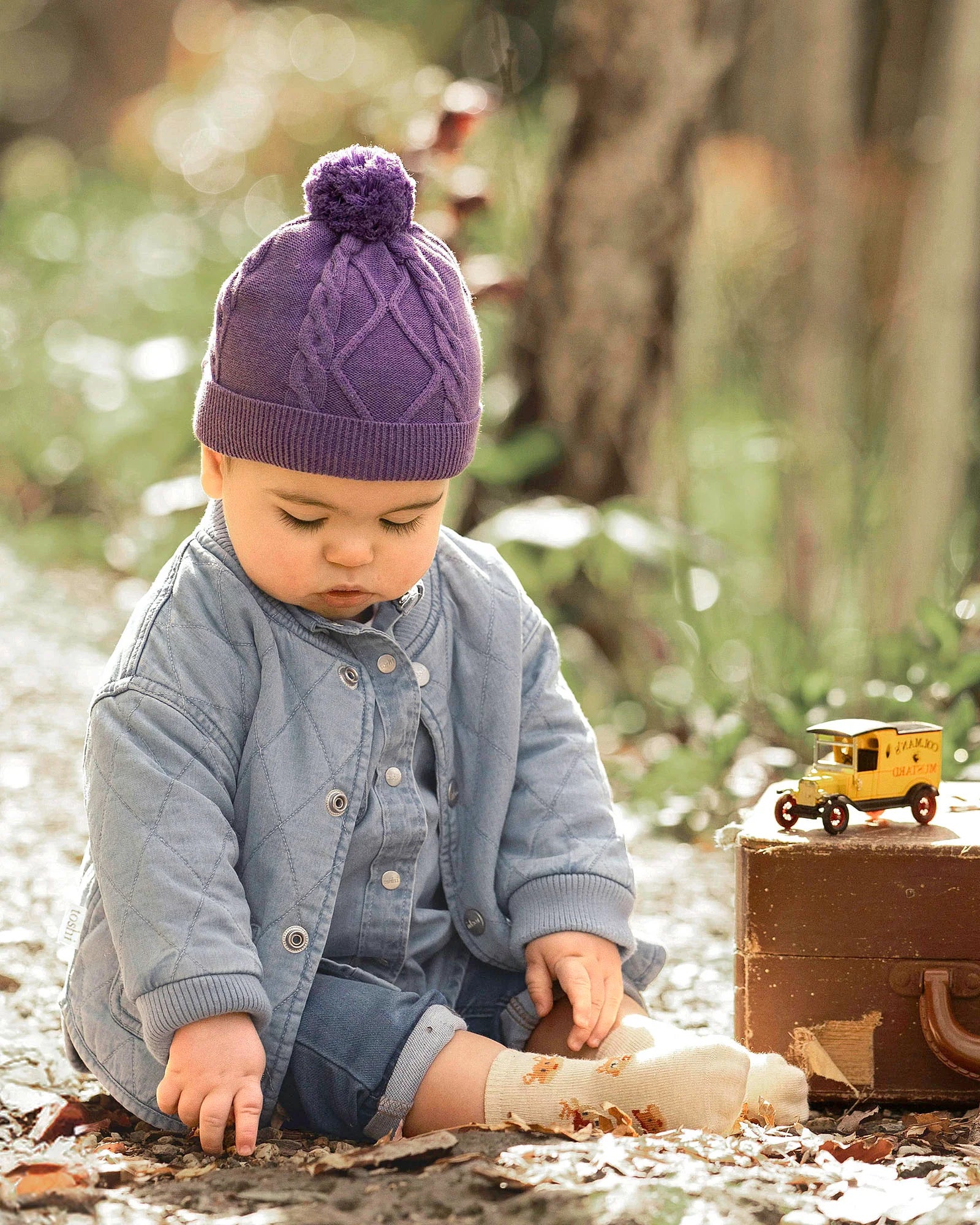 Toshi Organic Ziggy Beanie (pansy)