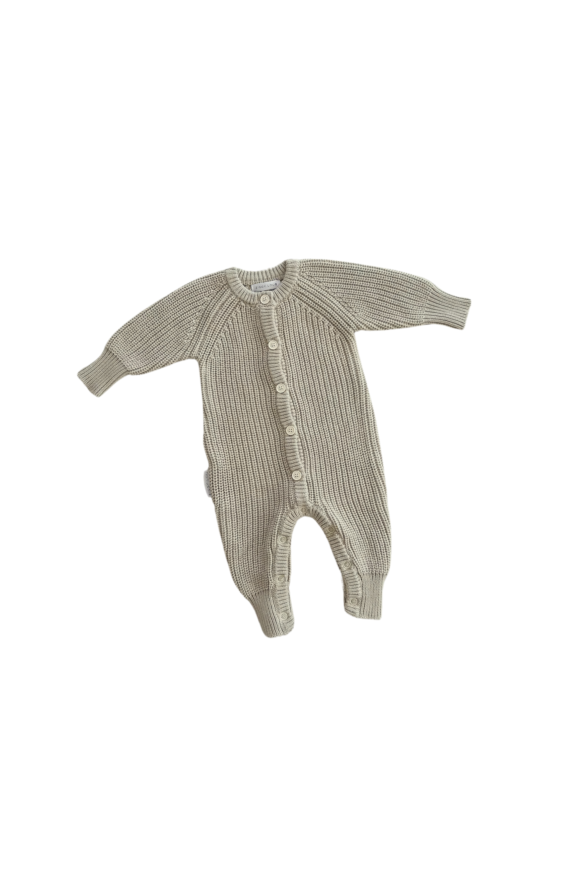 Ziggy Lou Classic Knit Romper (moss)