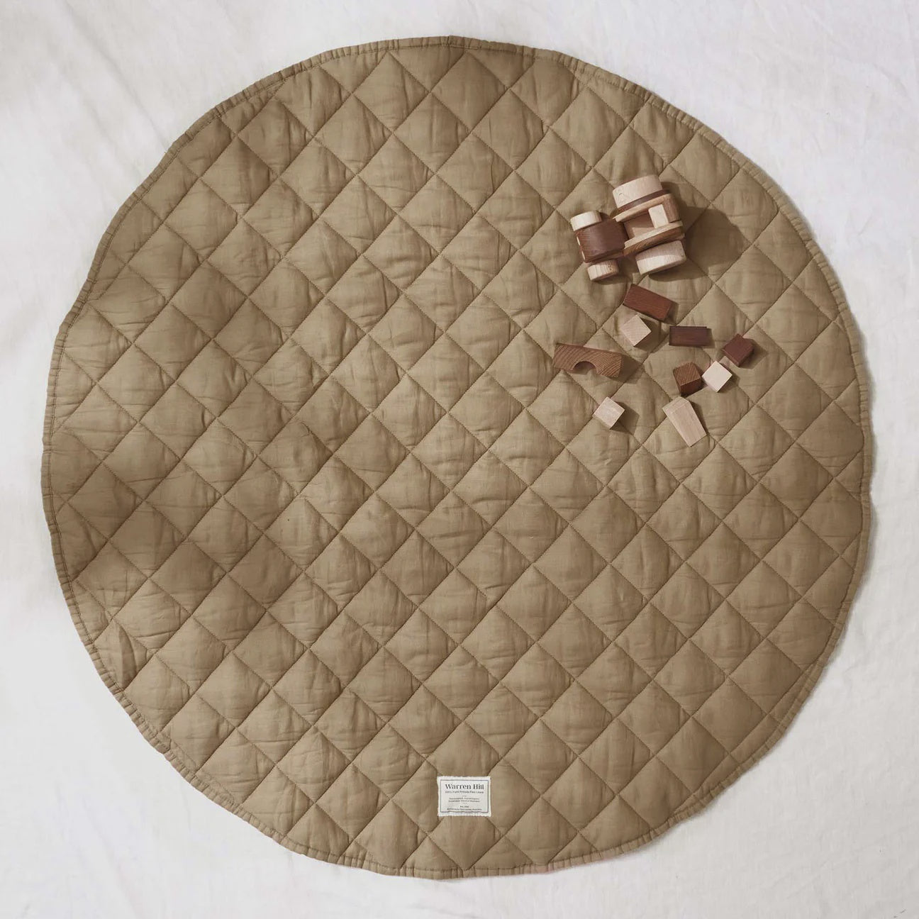 Warren Hill Linen Playmat (olive husk)