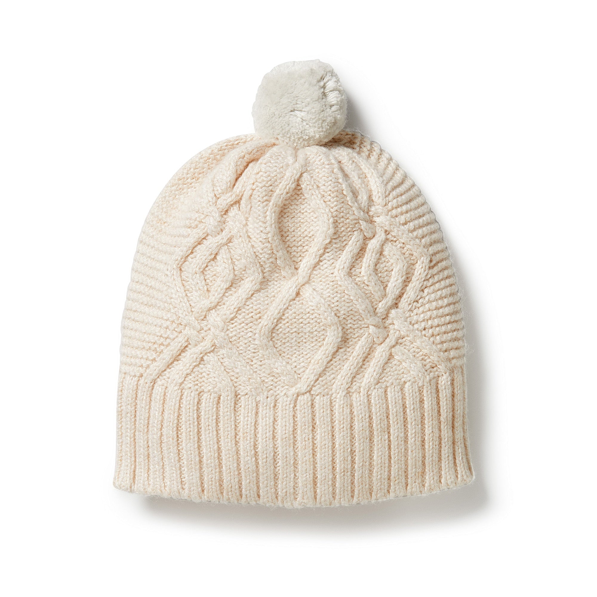 Wilson and Frenchy Knitted Cable Hat (sand melange)